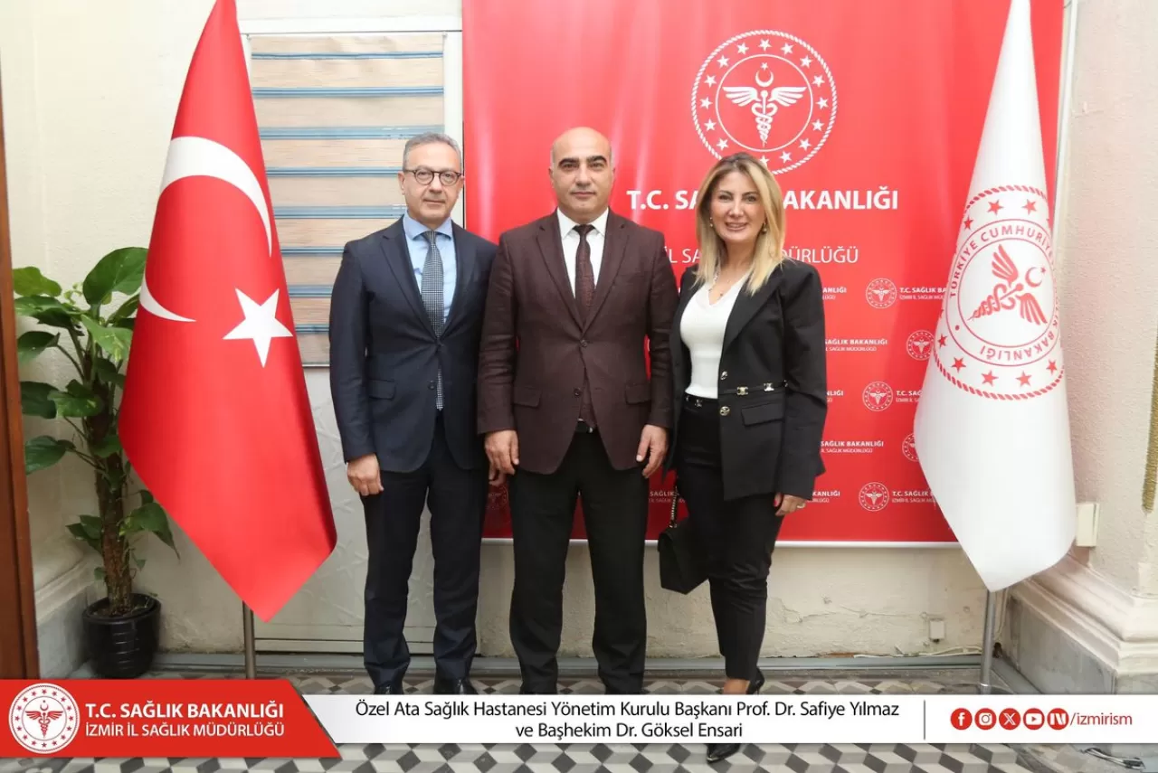 Özel Ata Sağlık Hastanesi Yöneticileri İzmir İl Sağlık Müdürü'nü Ziyaret Etti