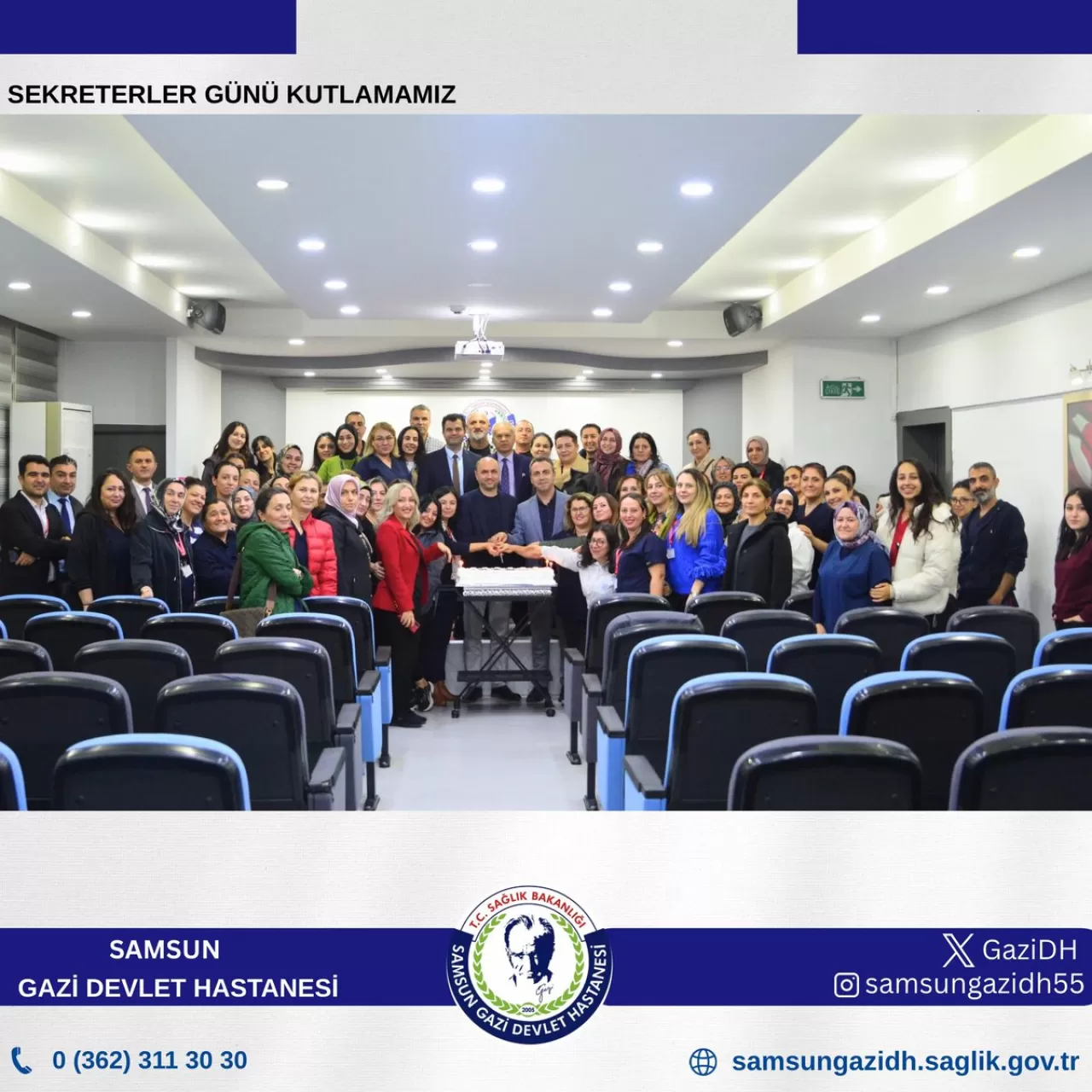 Samsun Gazi Devlet Hastanesi'nde Tıbbi Sekreterler Günü Kutlaması