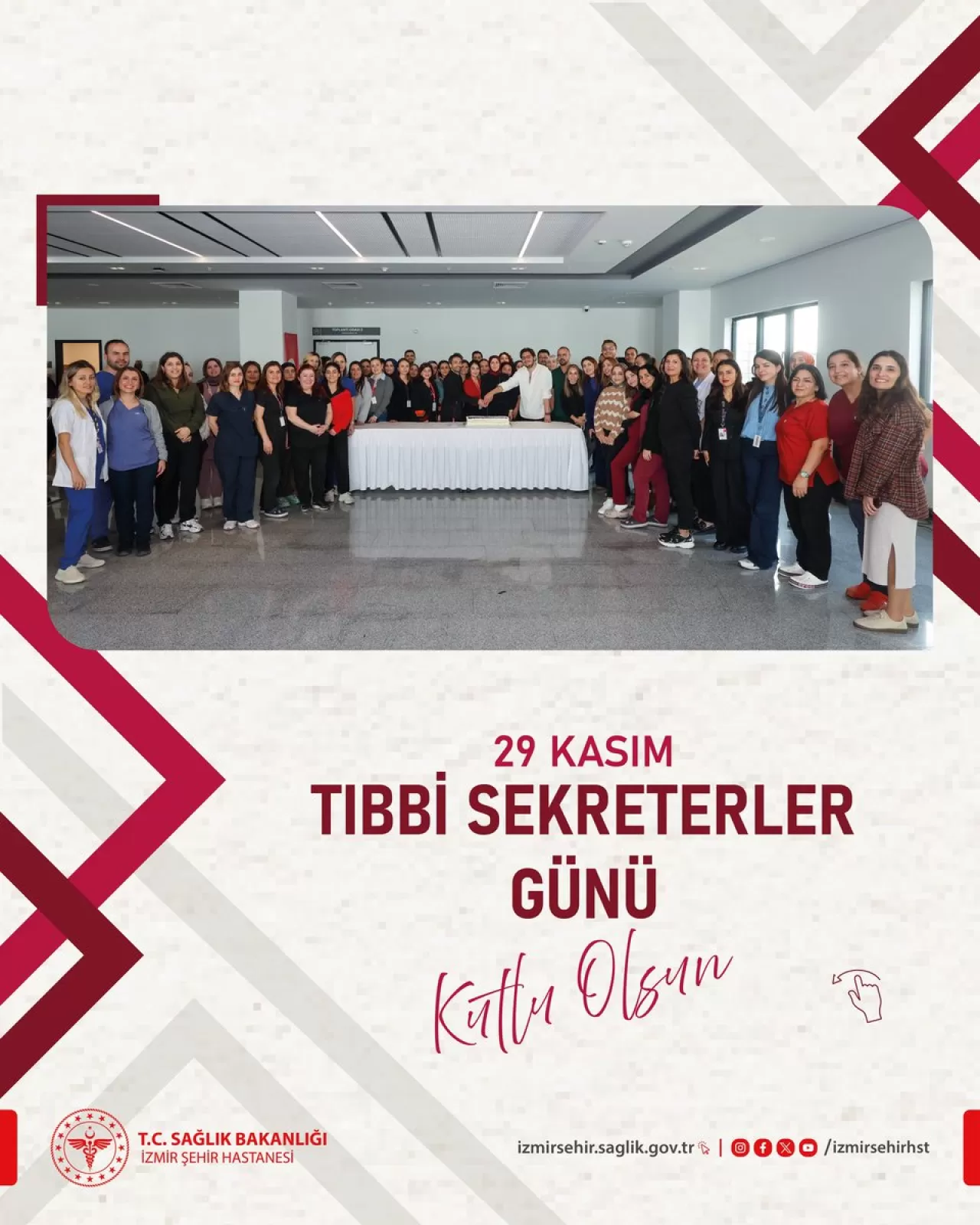 İzmir Şehir Hastanesi'nde Tıbbi Sekreterler Günü Kutlaması