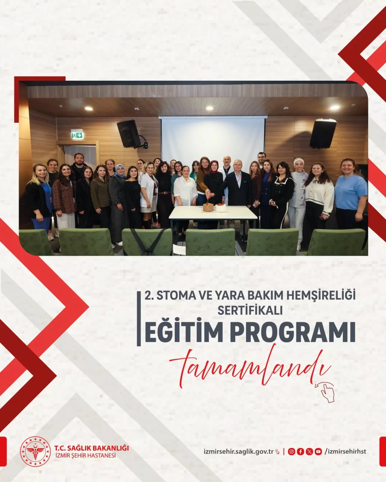 İzmir Şehir Hastanesi'nde Hemşirelere Yönelik 6 Haftalık Eğitim Programı Tamamlandı