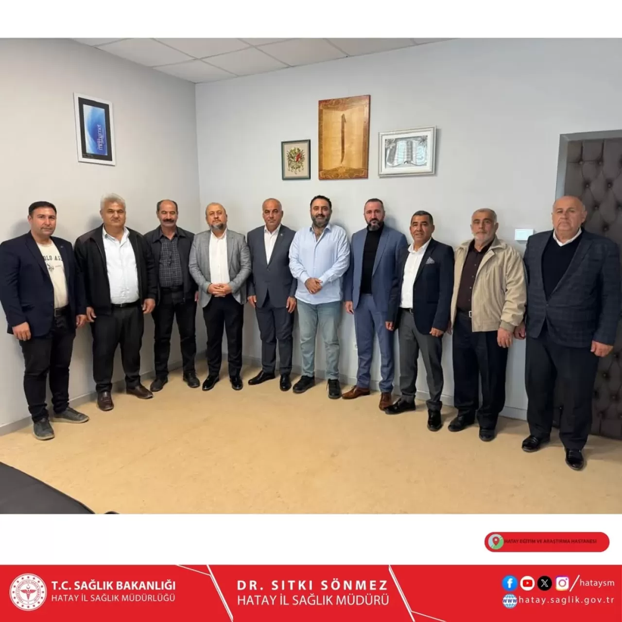 AK Parti Samandağ Heyetinden Hatay Eğitim ve Araştırma Hastanesi'ne Ziyaret