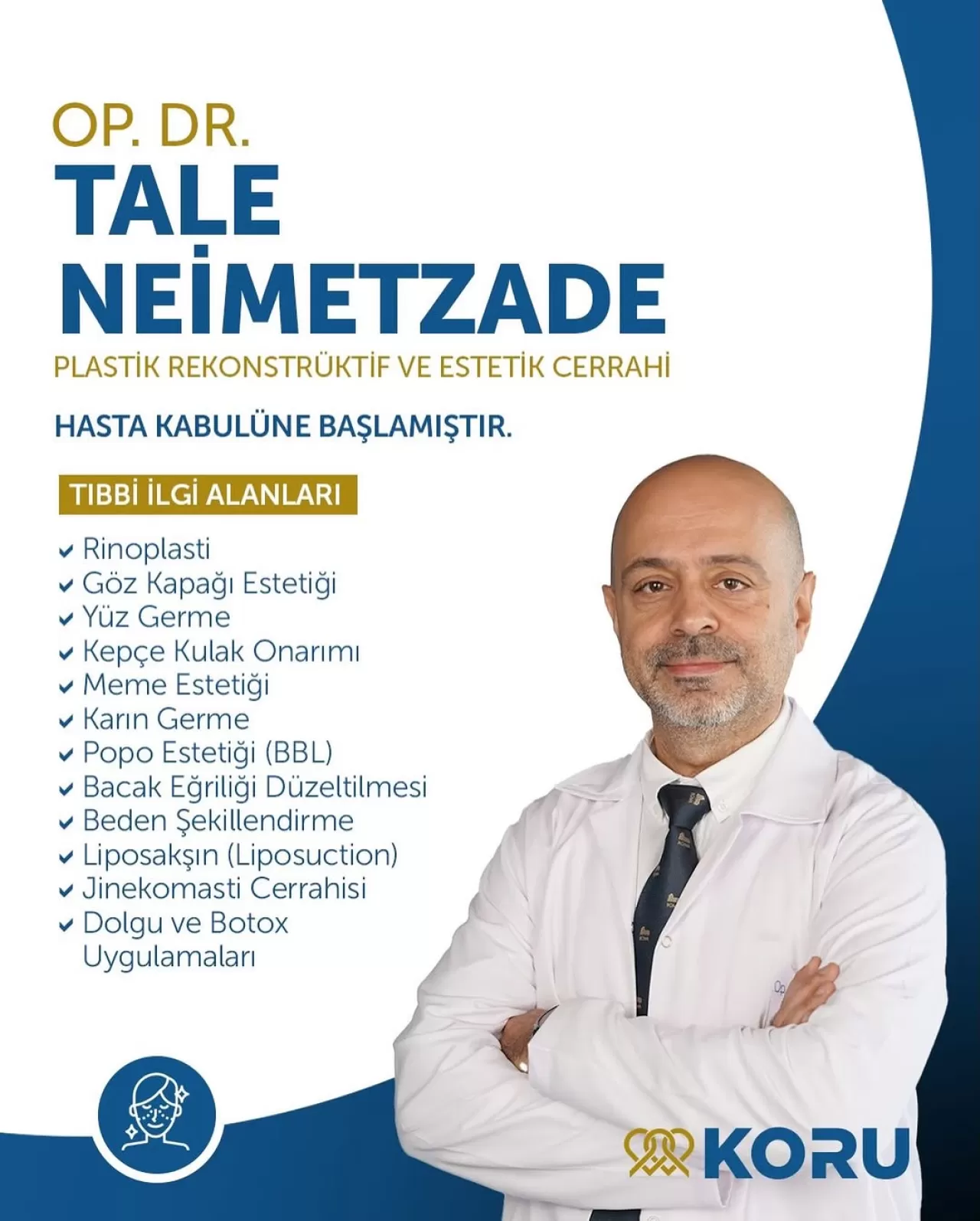 Dr. Tale Neimetzade, Plastik Cerrahi Alanındaki Deneyimiyle Kudret International Hospital'da Hizmet Veriyor