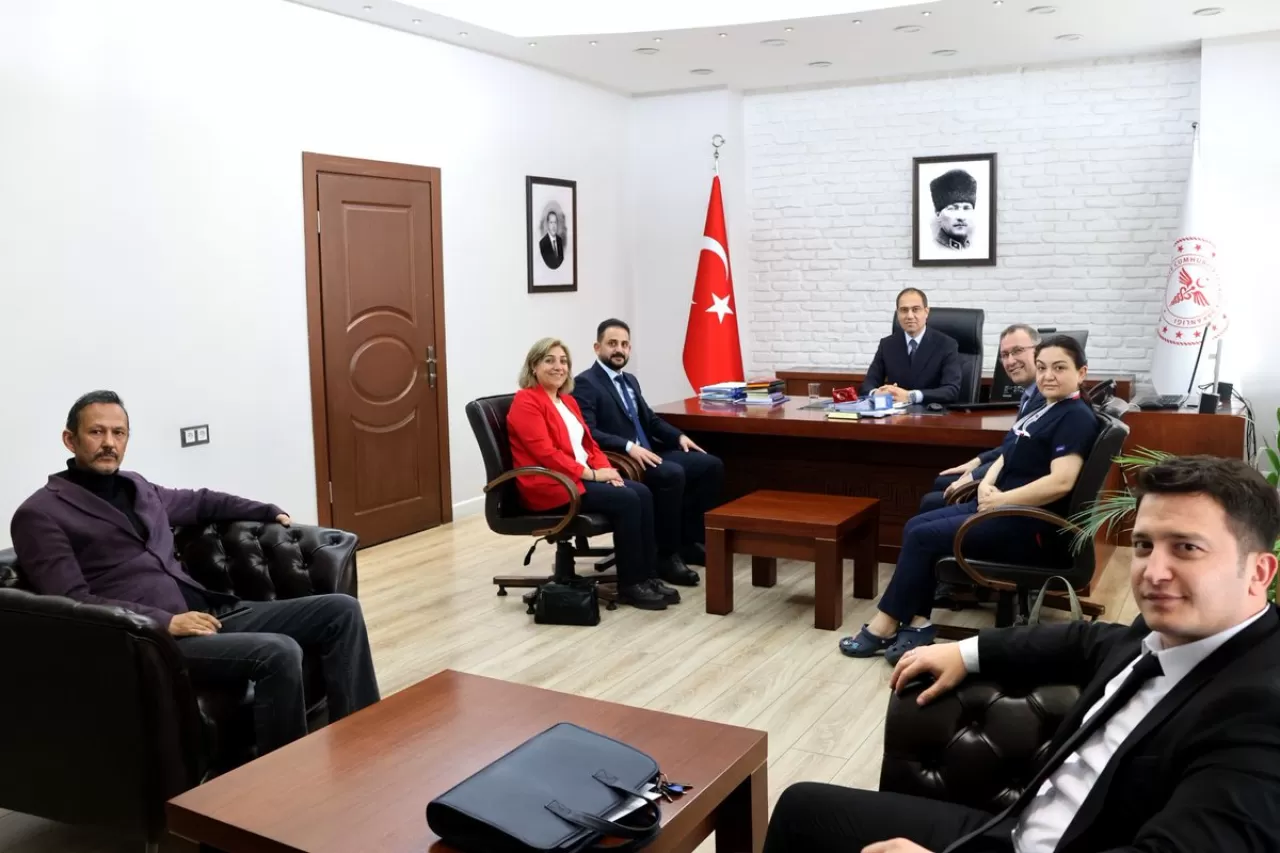 Kayseri İl Sağlık Müdürü Dr. Mehmet Erşan, Türk Sağlık Sen Yeni Şube Başkanını Ağırladı