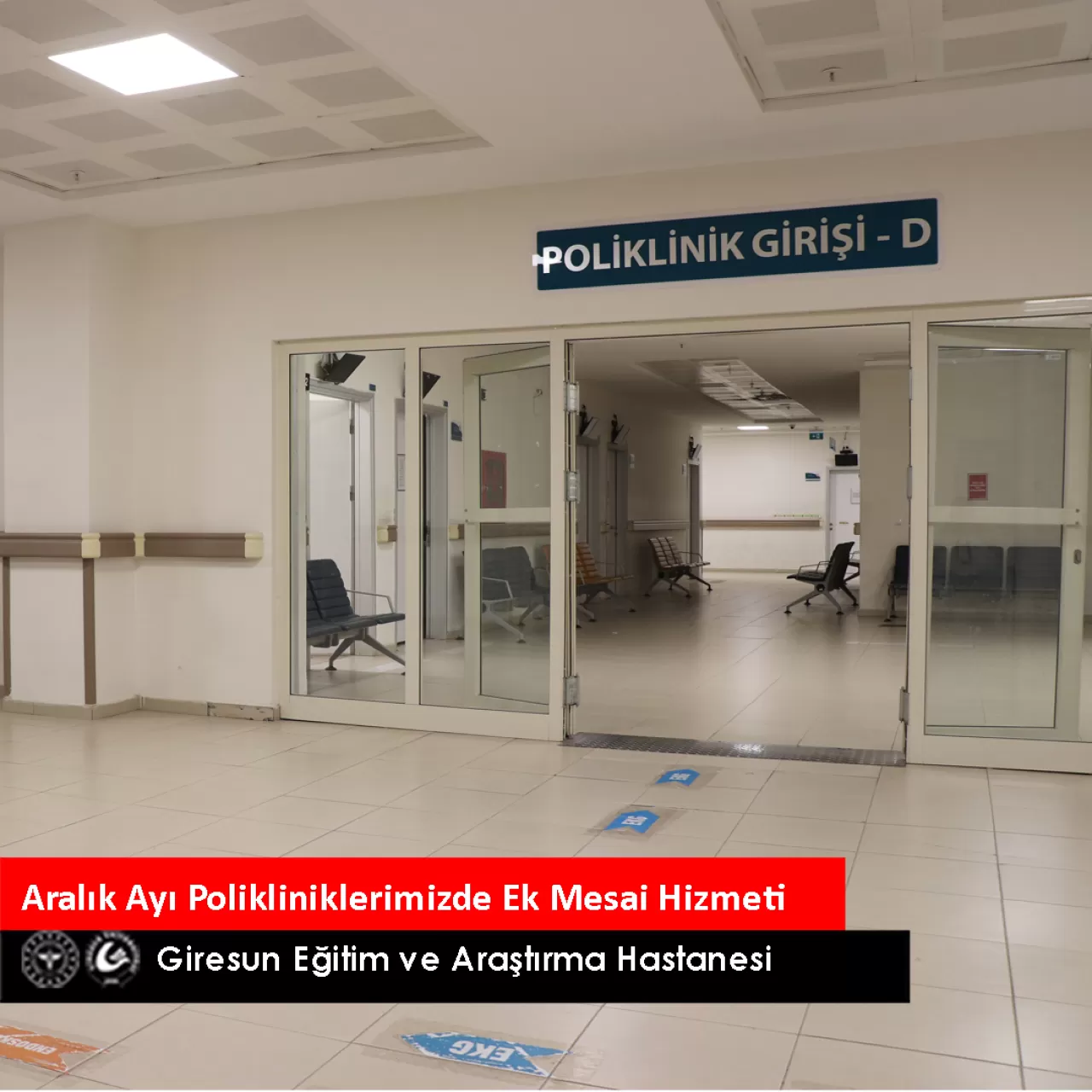 Giresun Eğitim ve Araştırma Hastanesi'nde Aralık Ayında Poliklinik Hizmetleri Mesai Saatleri Dışına Taşıyor