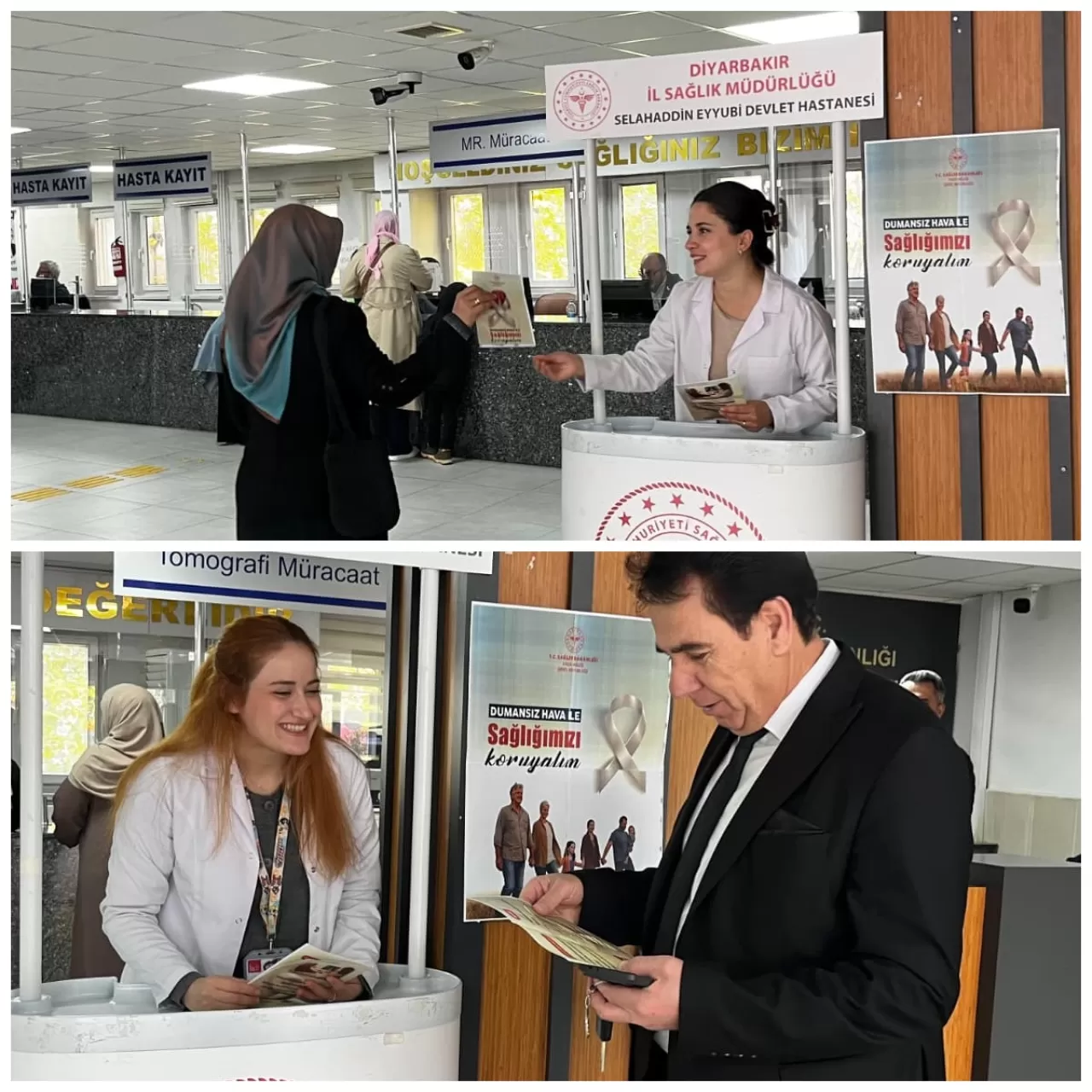 Diyarbakır Selahaddin Eyyubi Devlet Hastanesi'nde Akciğer Kanseri Farkındalık Etkinliği