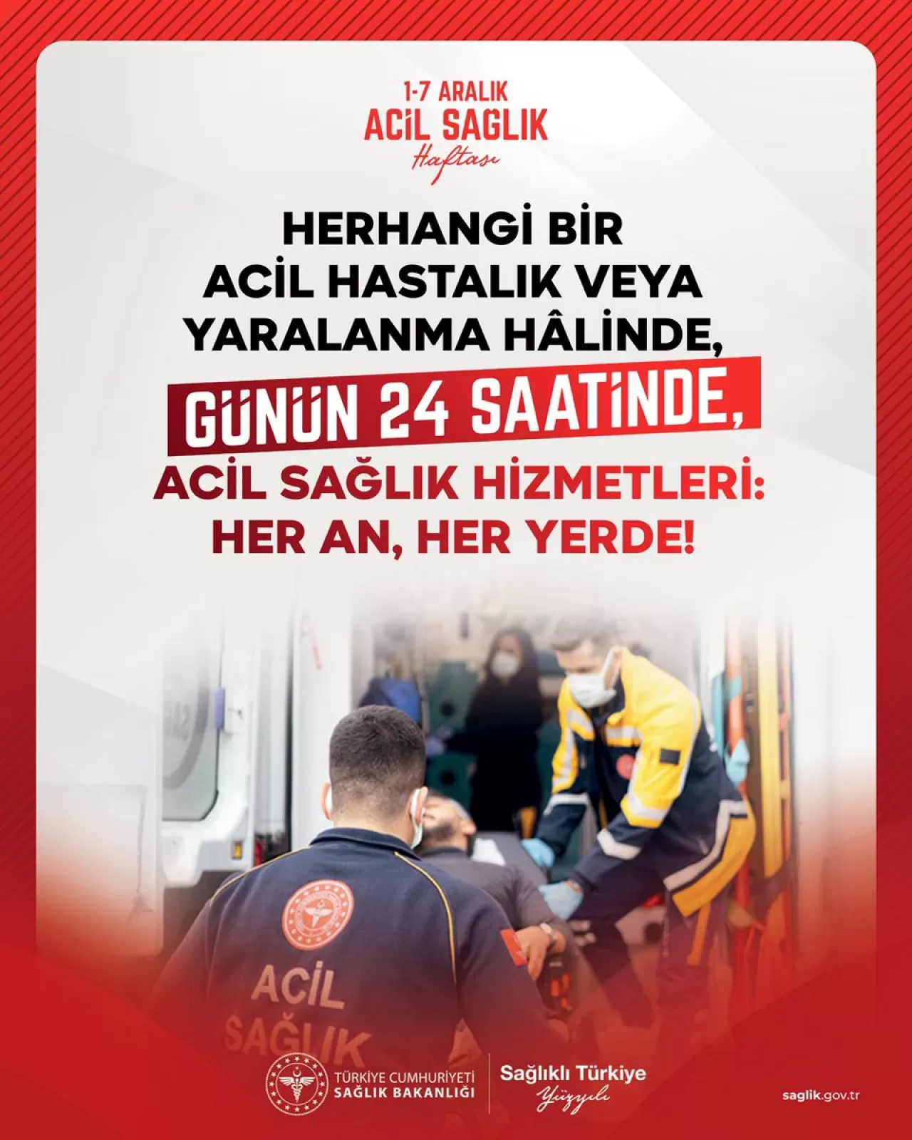 Erzincan'da Acil Sağlık Hizmetleri 7/24 Kesintisiz Erişimde