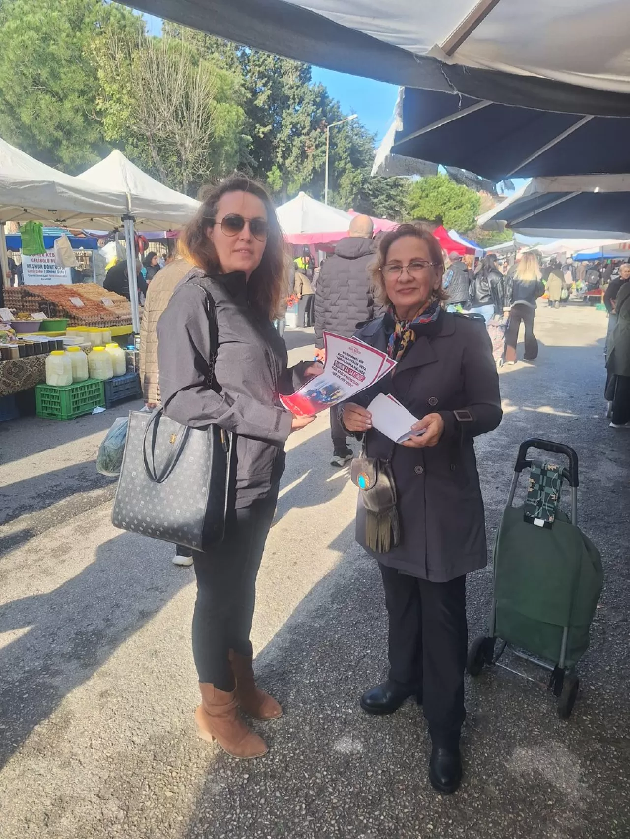 Gelibolu'da Sağlıklı Hayat Merkezi'nden Halk Pazarında Bilgilendirme Etkinliği