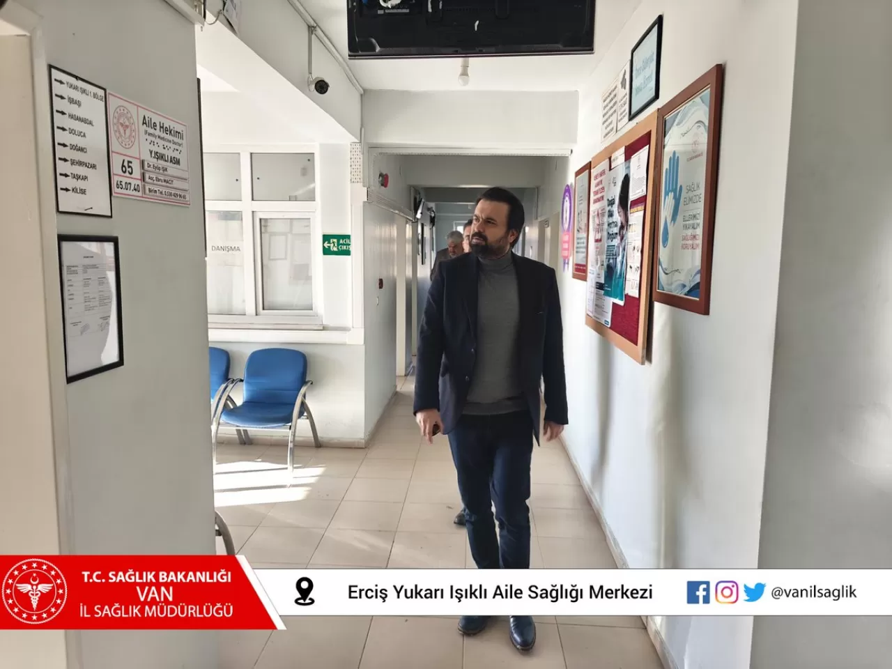 Van İl Sağlık Müdürü Erciş'te Aile Sağlığı Merkezi'ni Ziyaret Etti