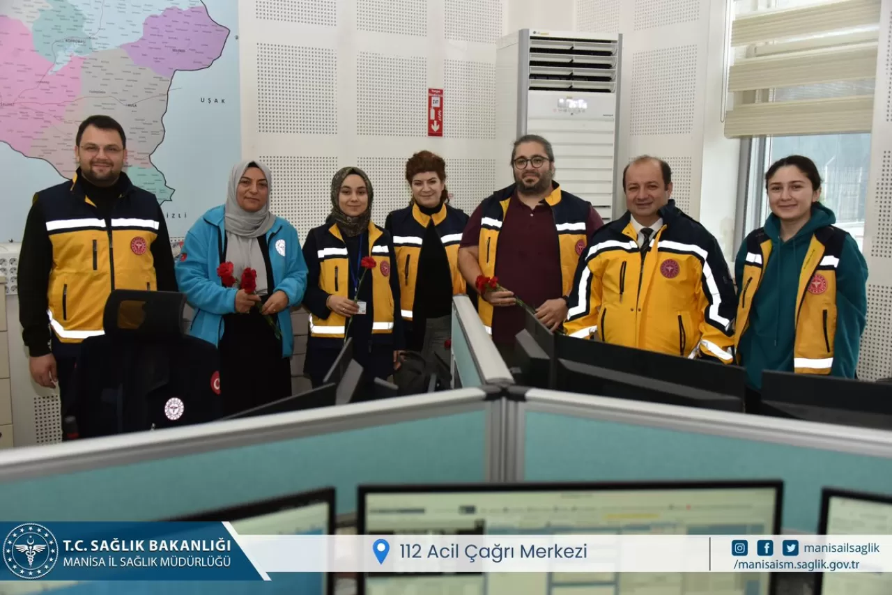 Manisa'da Acil Sağlık Hizmetleri Haftası'nda 112 Ekipleri Ziyaret Edildi