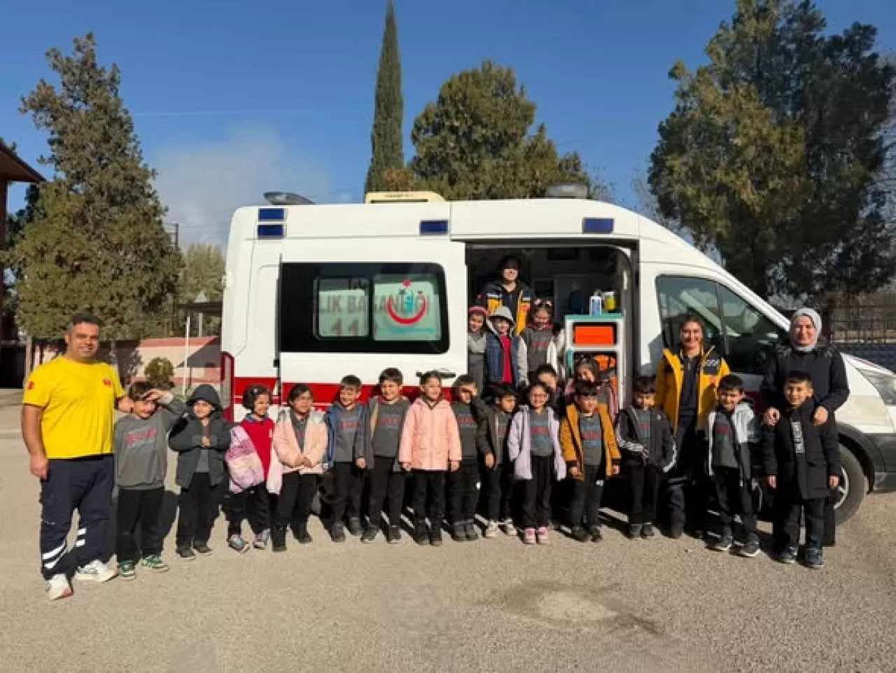 Amasya'da Minik Öğrencilere 112 Acil Çağrı Eğitimi Verildi