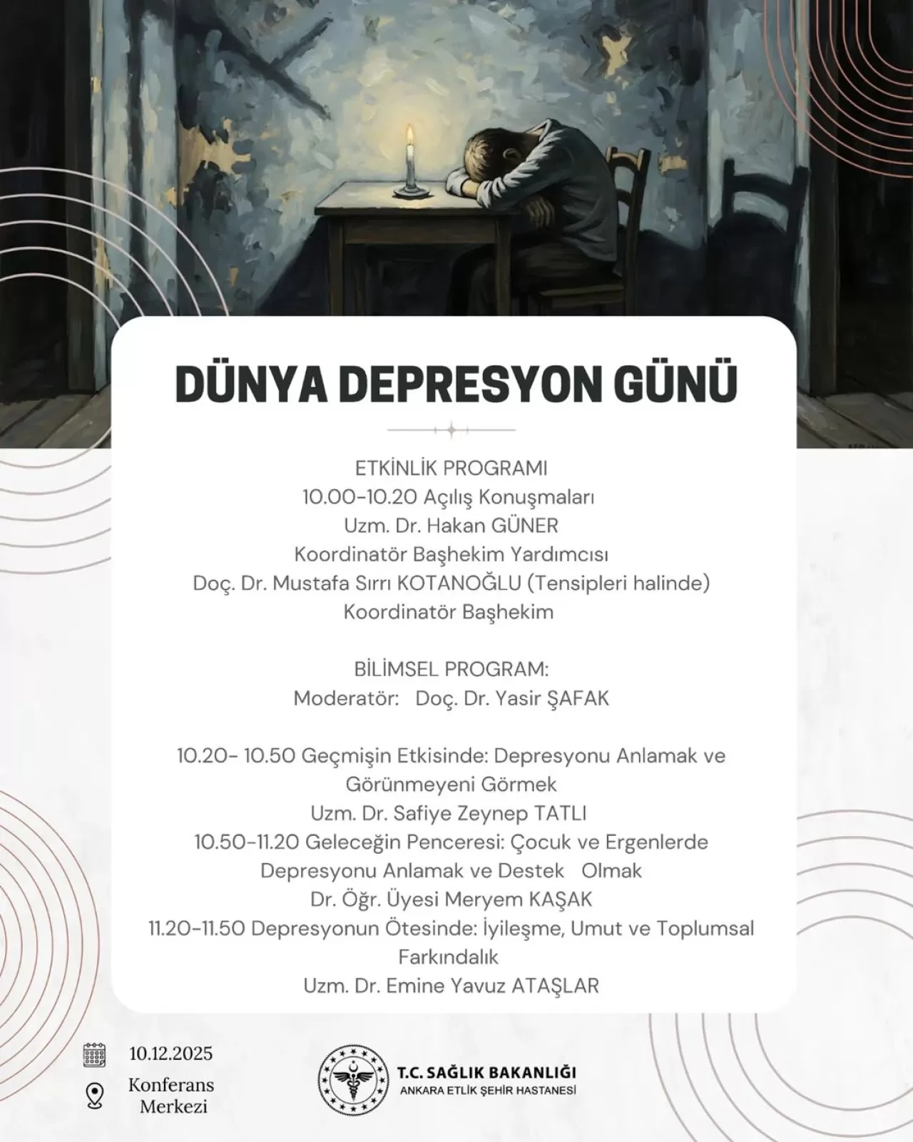 Ankara Etlik Şehir Hastanesi'nde Dünya Depresyon Günü Konferansı Düzenlendi
