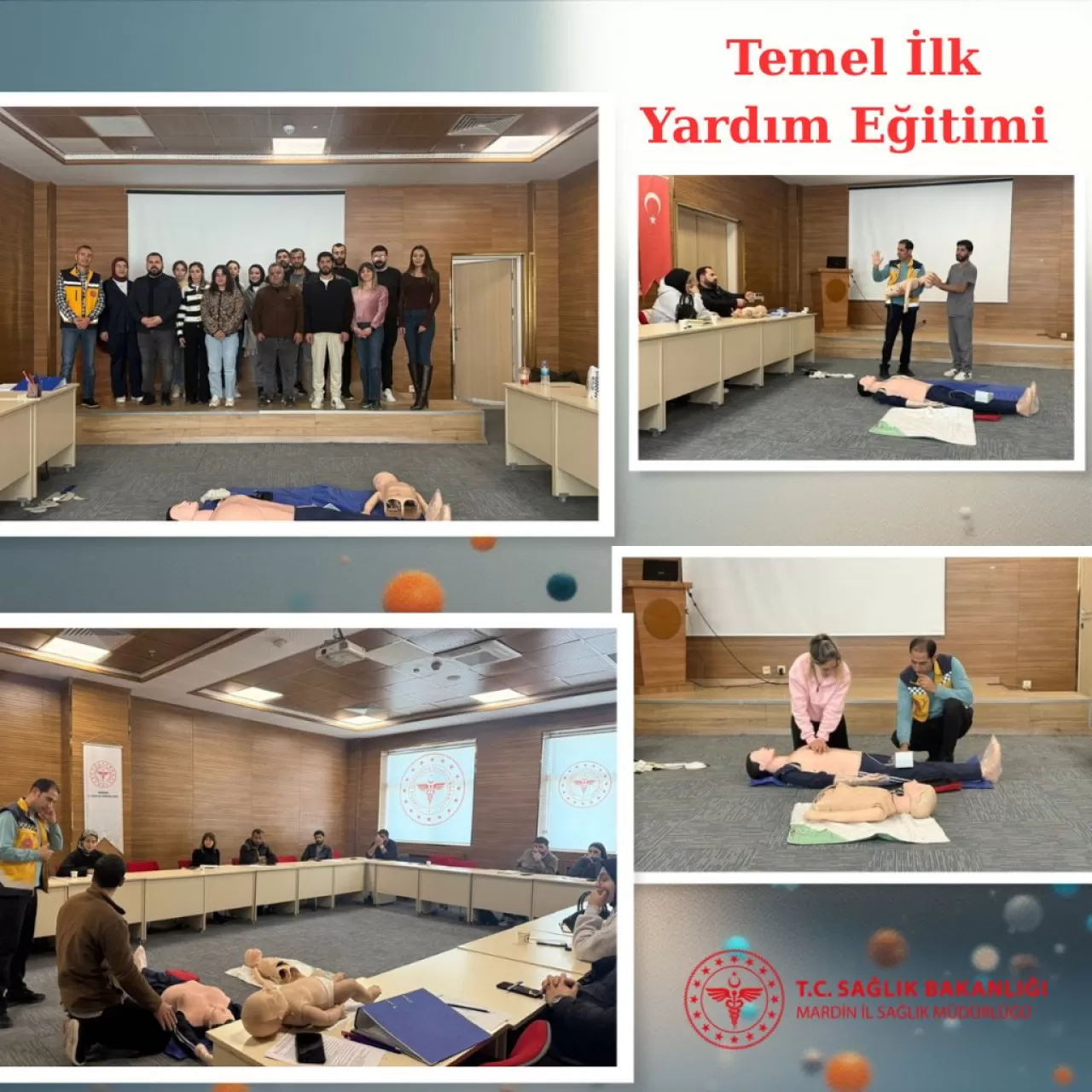 Mardin'de Bakım Merkezi Personeline Temel İlk Yardım Eğitimi Verildi