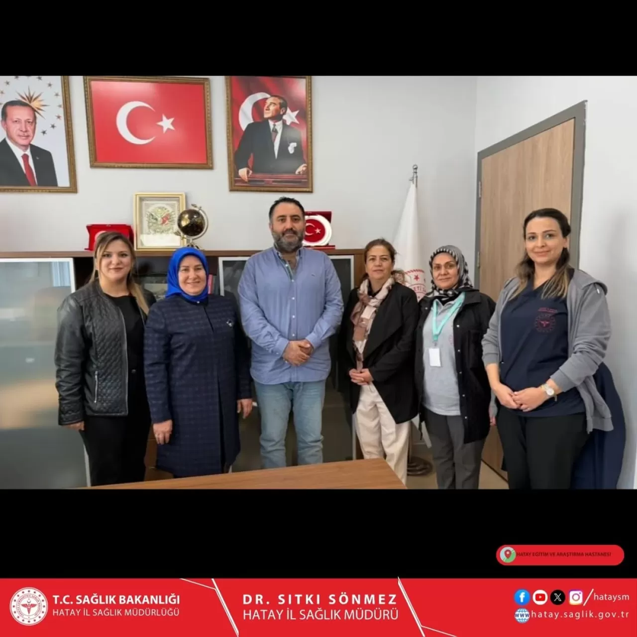 AK Parti Antakya İlçe Kadın Kolları'ndan Hatay Eğitim ve Araştırma Hastanesi'ne Hayırlı Olsun Ziyareti