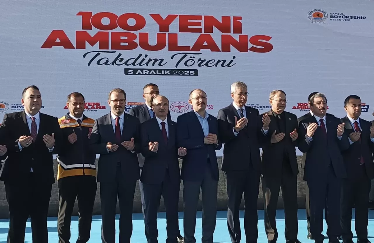 Samsun'un Sağlık Altyapısına 100 Yeni Ambulans