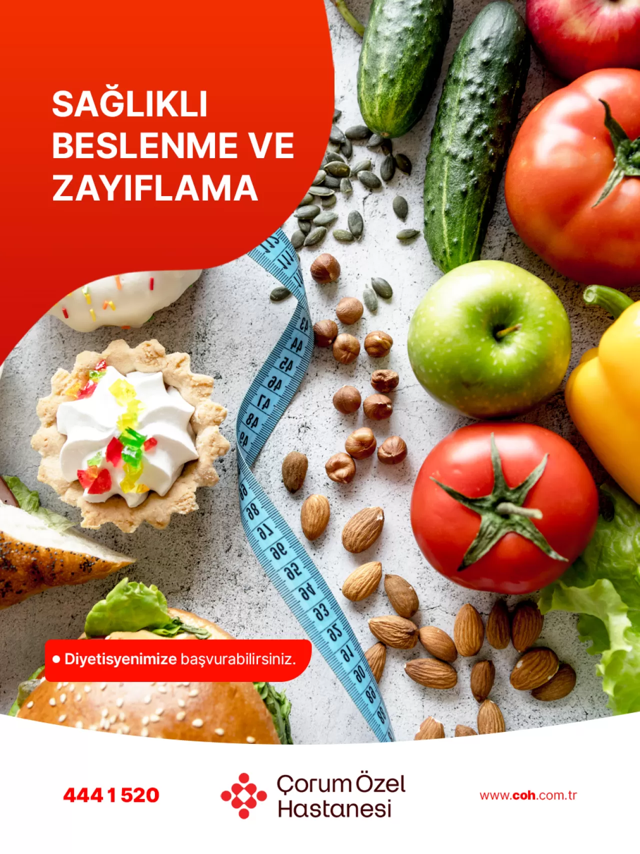 Çorum Özel Hastanesi'nden Sağlıklı Zayıflama ve Beslenme Önerileri