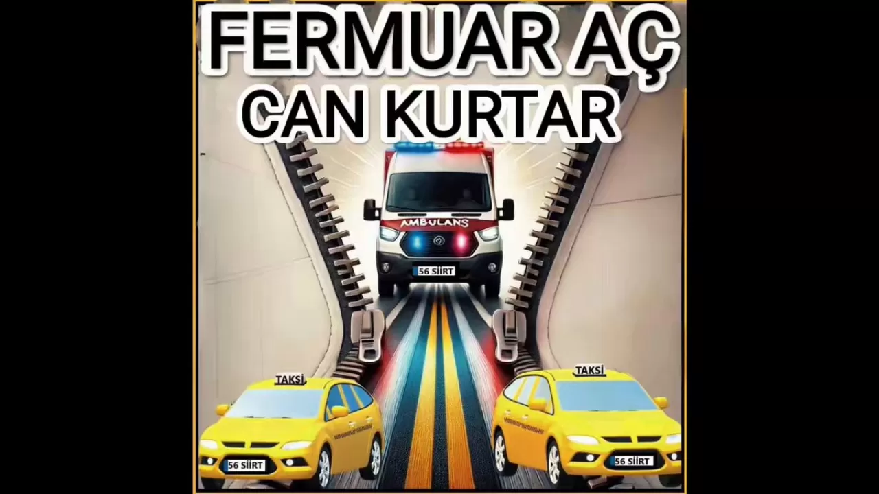 Siirt'te Trafik Güvenliği İçin Fermuar Sisteminin Önemi Vurgulandı