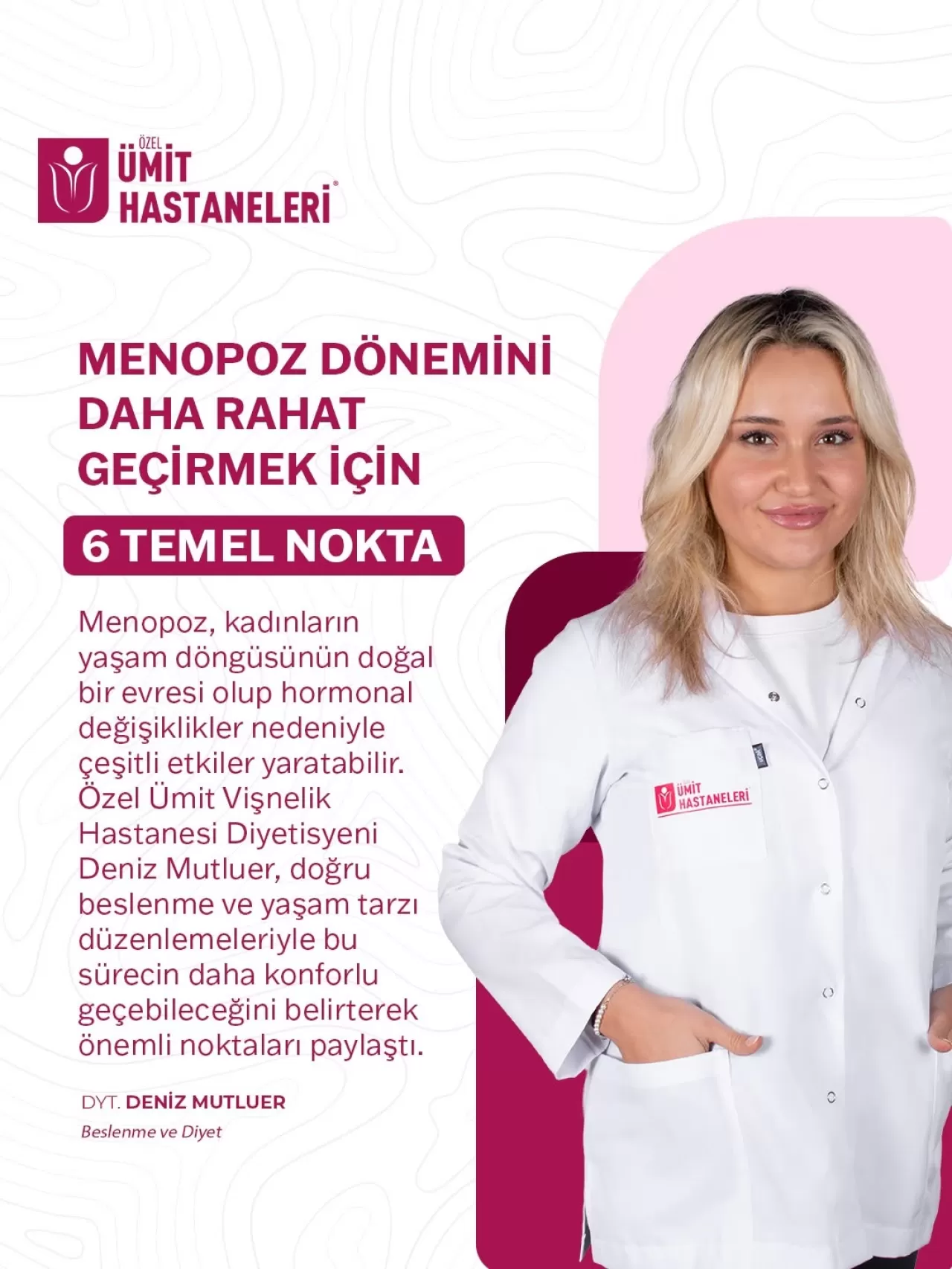 Menopoz Dönemini Konforlu Geçirmek İçin 6 Temel Beslenme ve Yaşam Önerisi