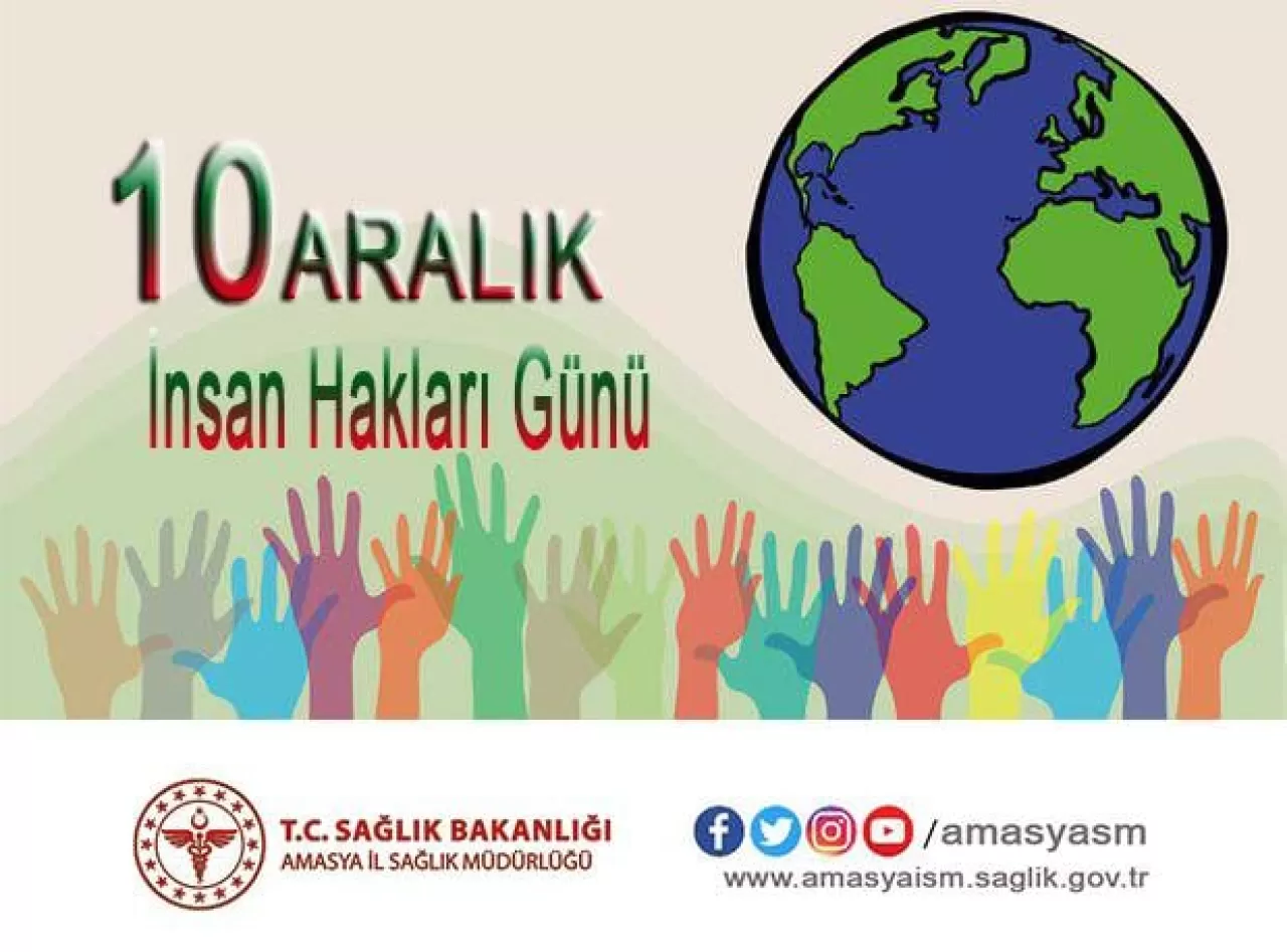 10 Aralık İnsan Hakları Günü Amasya'da Kutlandı
