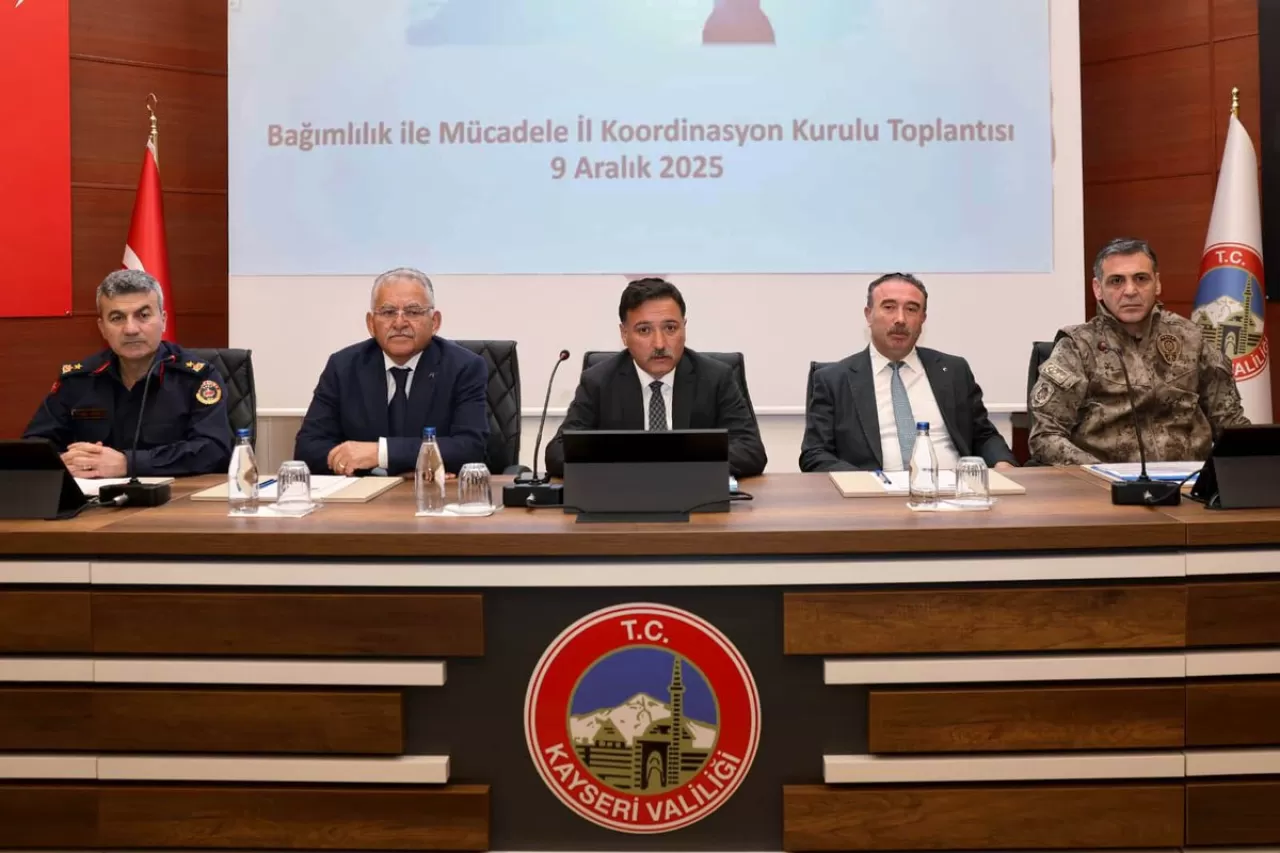 Kayseri'de Bağımlılıkla Mücadele İl Koordinasyon Kurulu Toplantısı Yapıldı