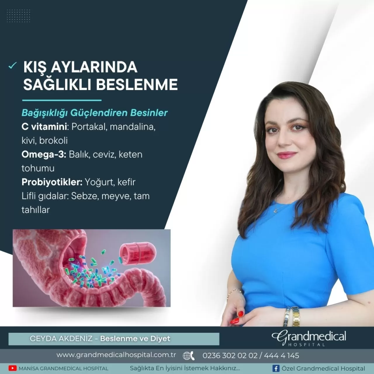 Manisa Grandmedical Hastanesi'nden Kış Aylarında Sağlıklı Beslenme Önerileri