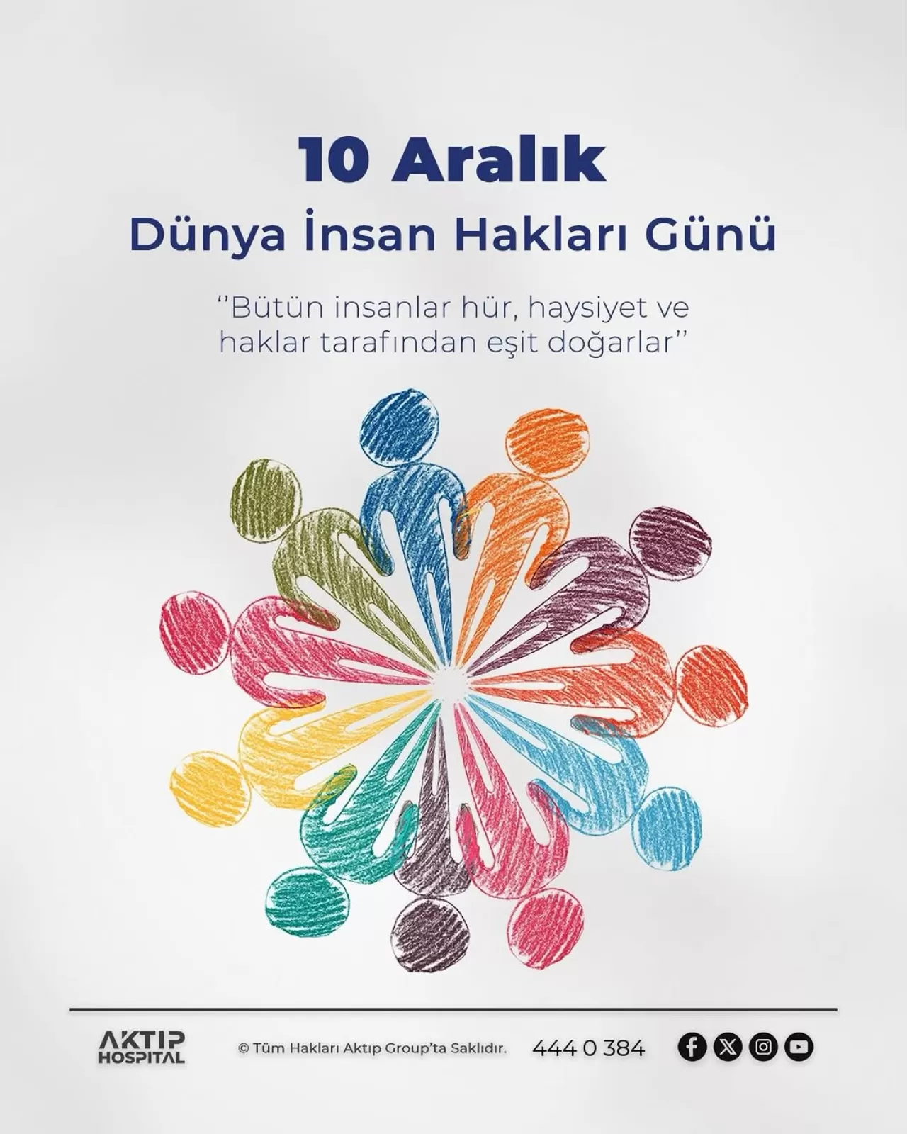 Bartın Aktıp Hastanesi'nden Dünya İnsan Hakları Günü'nde Sağlıkta Eşitlik Vurgusu
