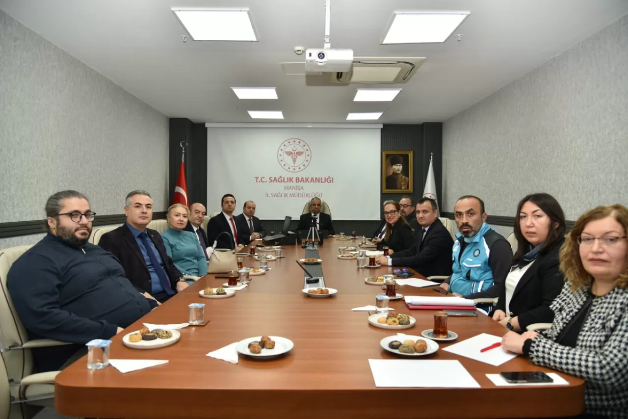 Manisa İl Sağlık Müdürlüğü'nde Üst Düzey Toplantı Gerçekleştirildi