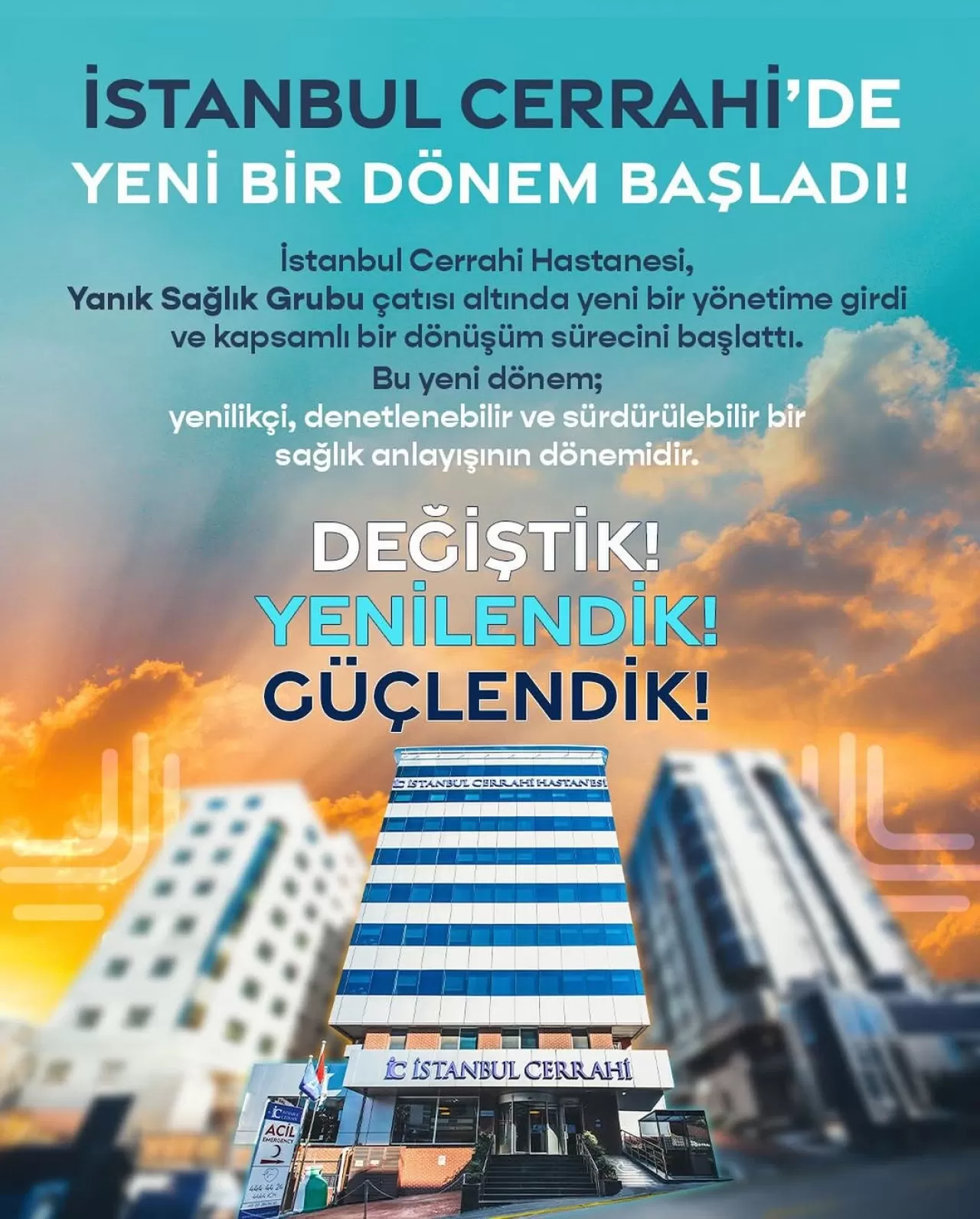 İstanbul Cerrahi Hastanesi'nde Yeni Dönem: Yenilikçi ve Güvenli Sağlık Hizmeti