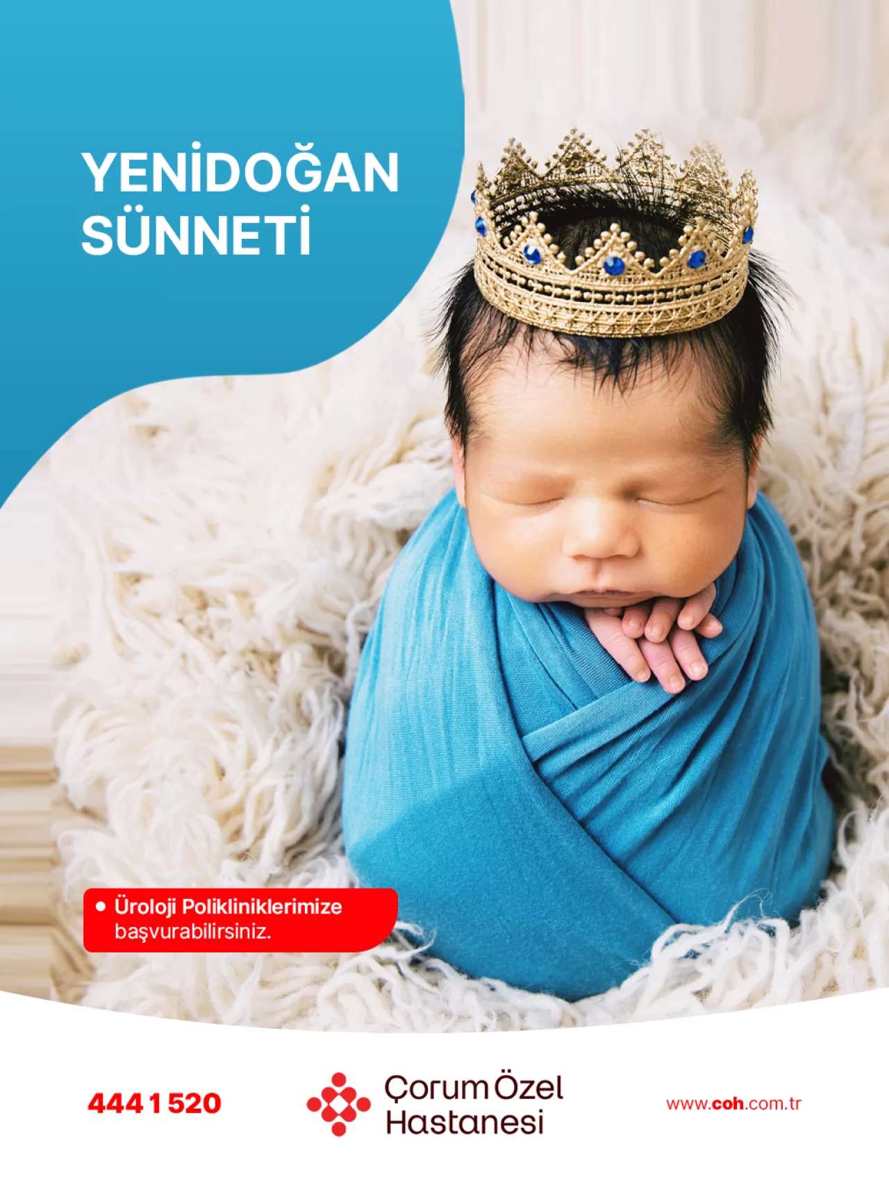 Çorum Özel Hastanesi'nde Yenidoğan Sünneti Hizmeti