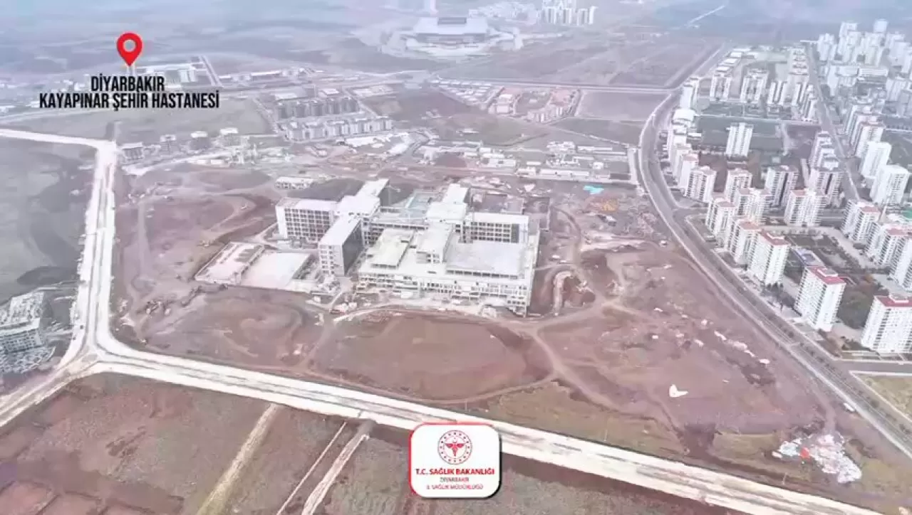 Diyarbakır Kayapınar Şehir Hastanesi'nin İnşaatında Son Durum: Yüzde 72 Tamamlandı