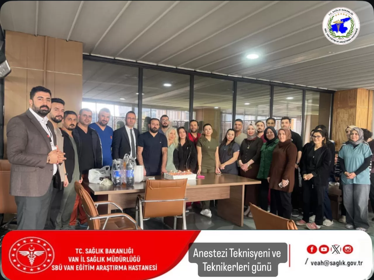 Van SBÜ Eğitim ve Araştırma Hastanesi'nde Anestezi Teknisyeni ve Teknikerleri Günü Kutlandı