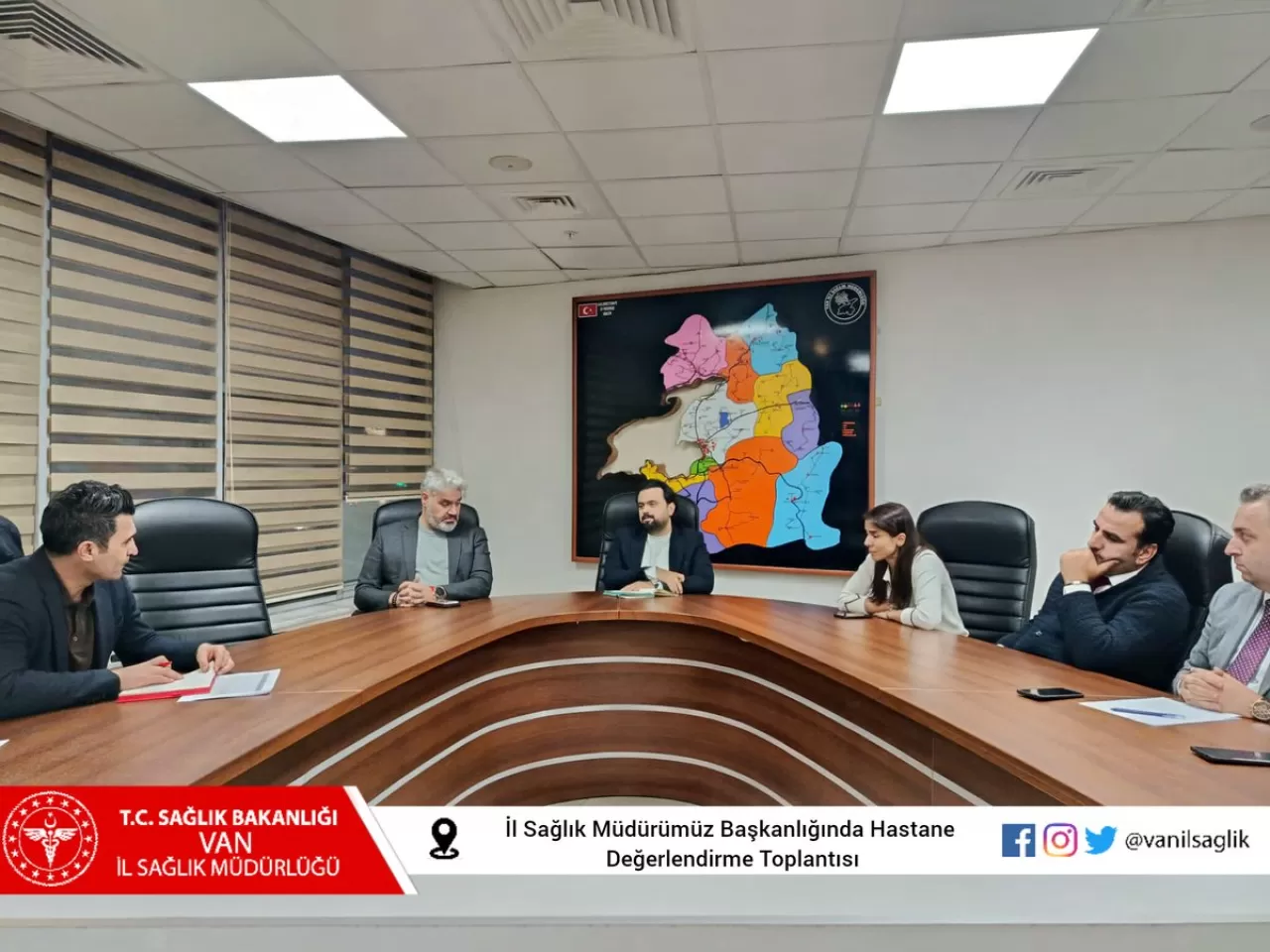 Van İl Sağlık Müdürü Tosun Başkanlığında Hastanede Değerlendirme Toplantısı Yapıldı