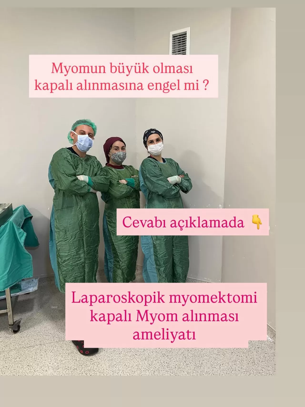 Isparta'da Dev Miyom Kapalı Ameliyatla Başarıyla Alındı