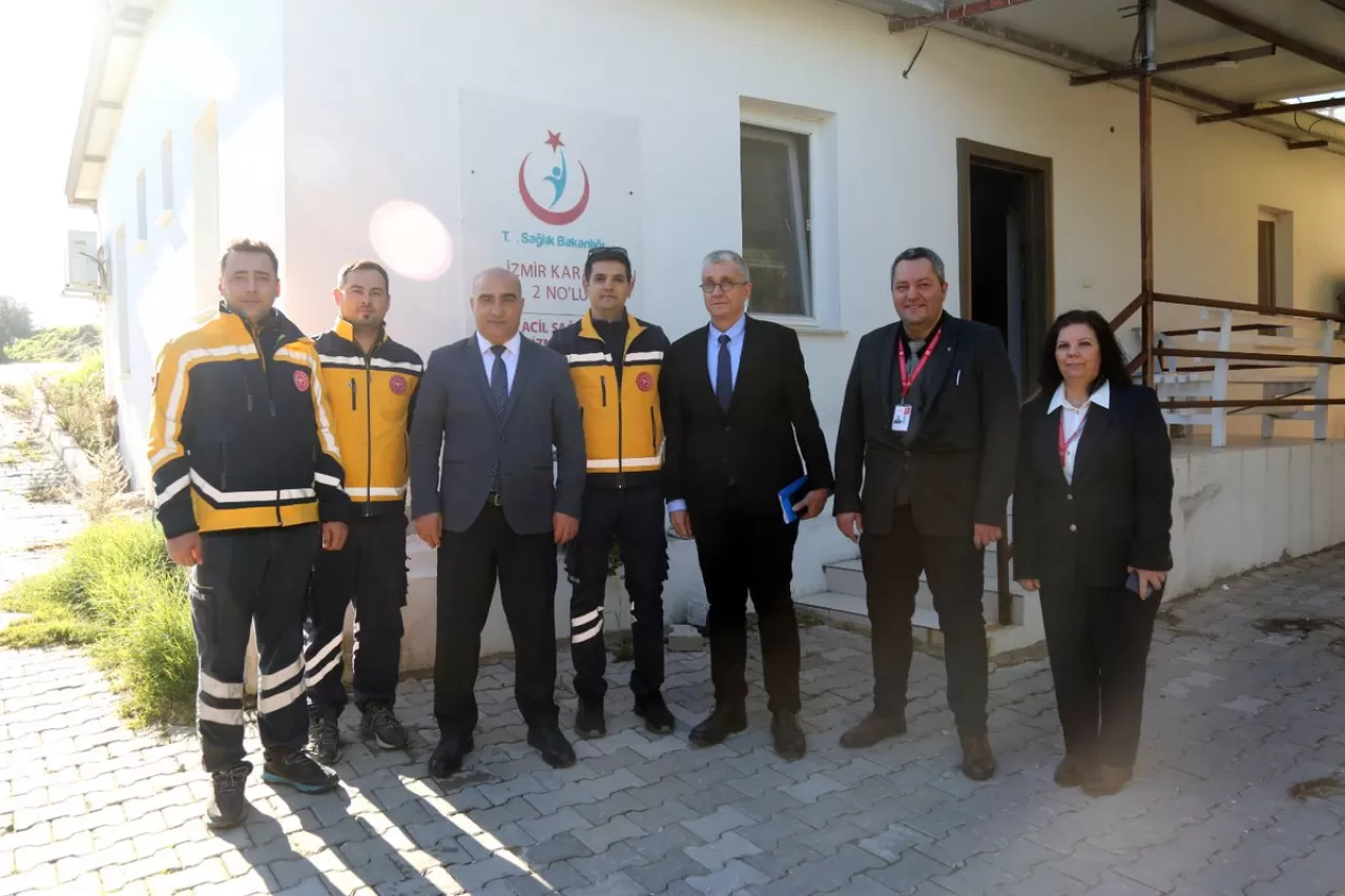 İzmir İl Sağlık Müdürlüğü, Karaburun'daki Sağlık Yatırımlarını Yerinde İnceledi
