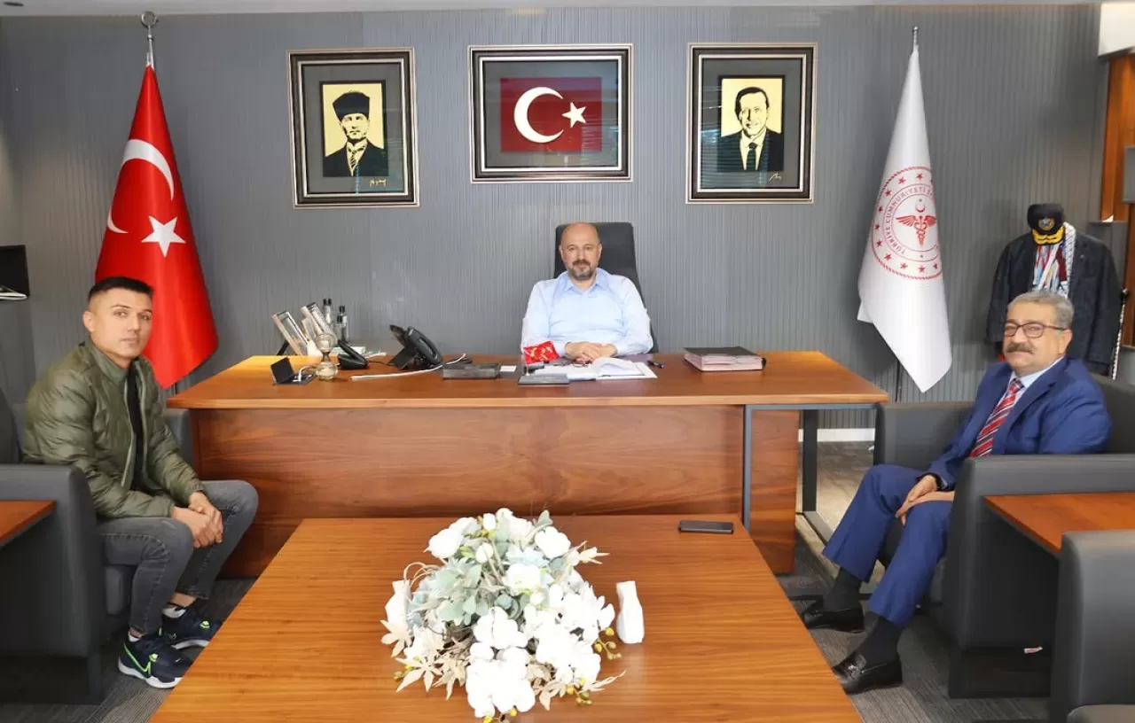 Adana Kasaplar Odası Yönetimi, İl Sağlık Müdürü Halil Nacar'ı Ziyaret Etti