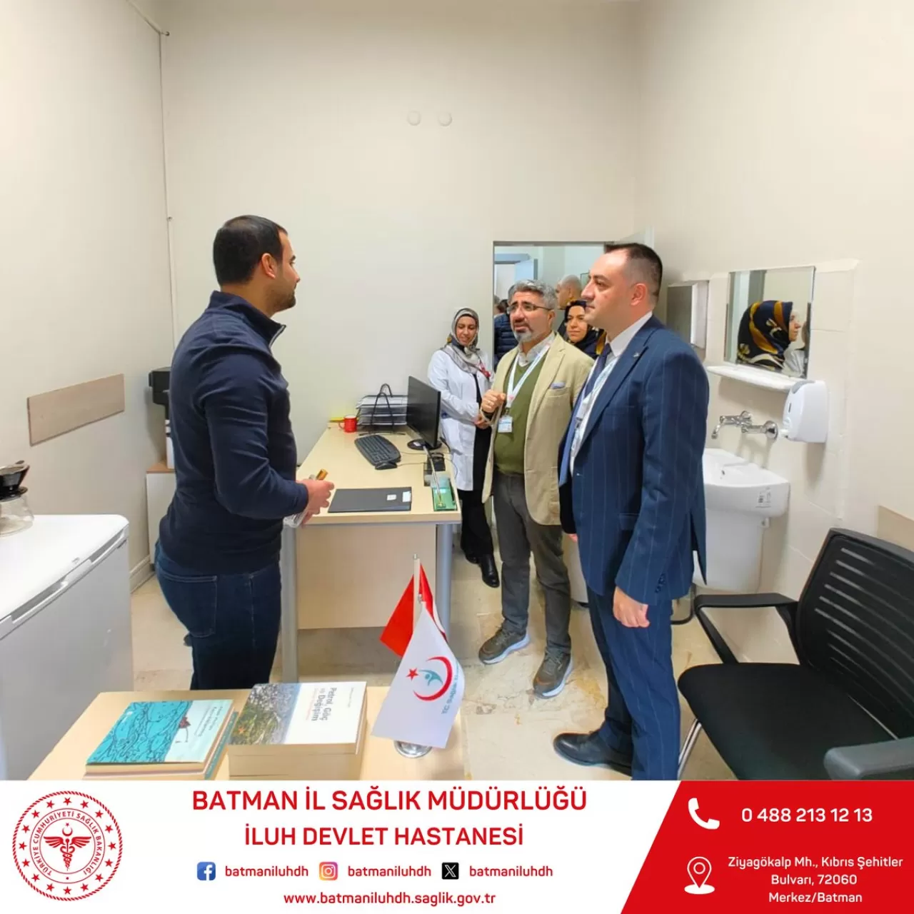 Batman İluh Devlet Hastanesi Çalışanları ve Hastalar Ziyaret Edildi