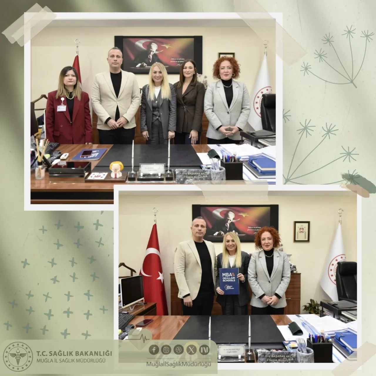 MBA Modern Bilimler Akademisi Okulları Yöneticilerinden İl Sağlık Müdürlüğü'ne Ziyaret