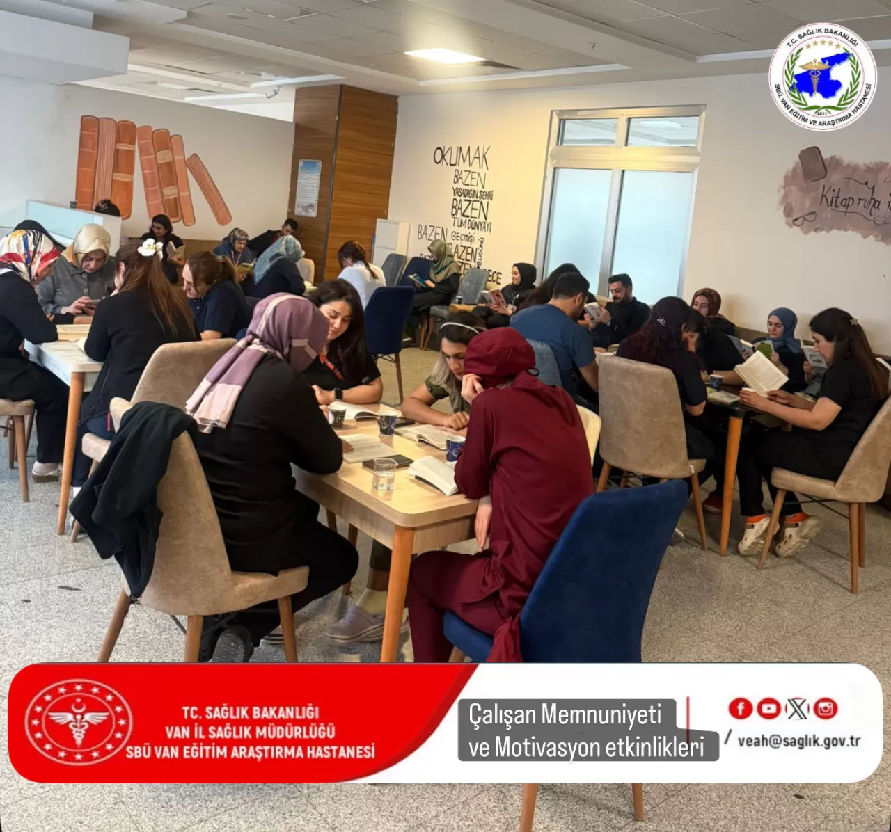 Van'da Sağlık Çalışanları İçin Öğle Arası Kitap ve Kahve Buluşmaları Başladı