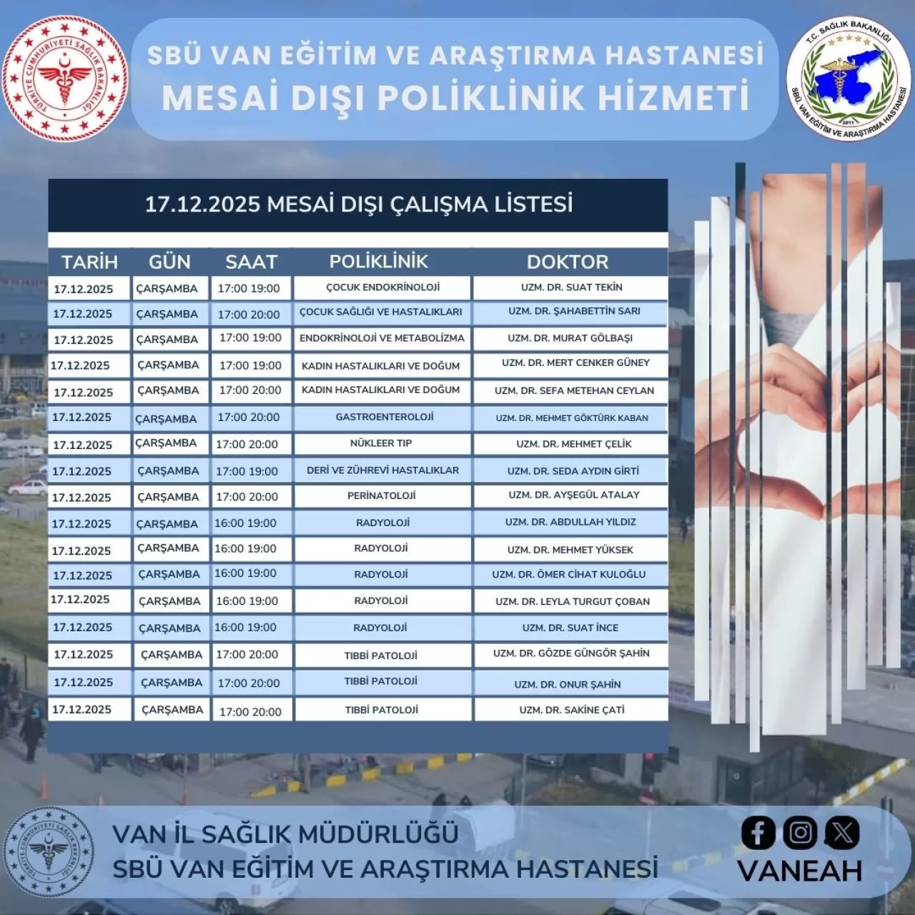 Van SBÜ Eğitim ve Araştırma Hastanesi'nde Randevu Alımı Kolaylaştı