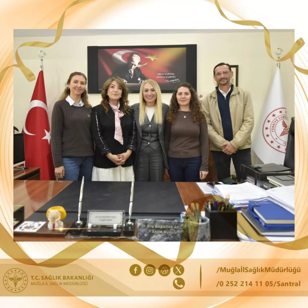 Muğla Çölyak Derneği Başkanı, İl Sağlık Müdürü Akça'yı Ziyaret Etti