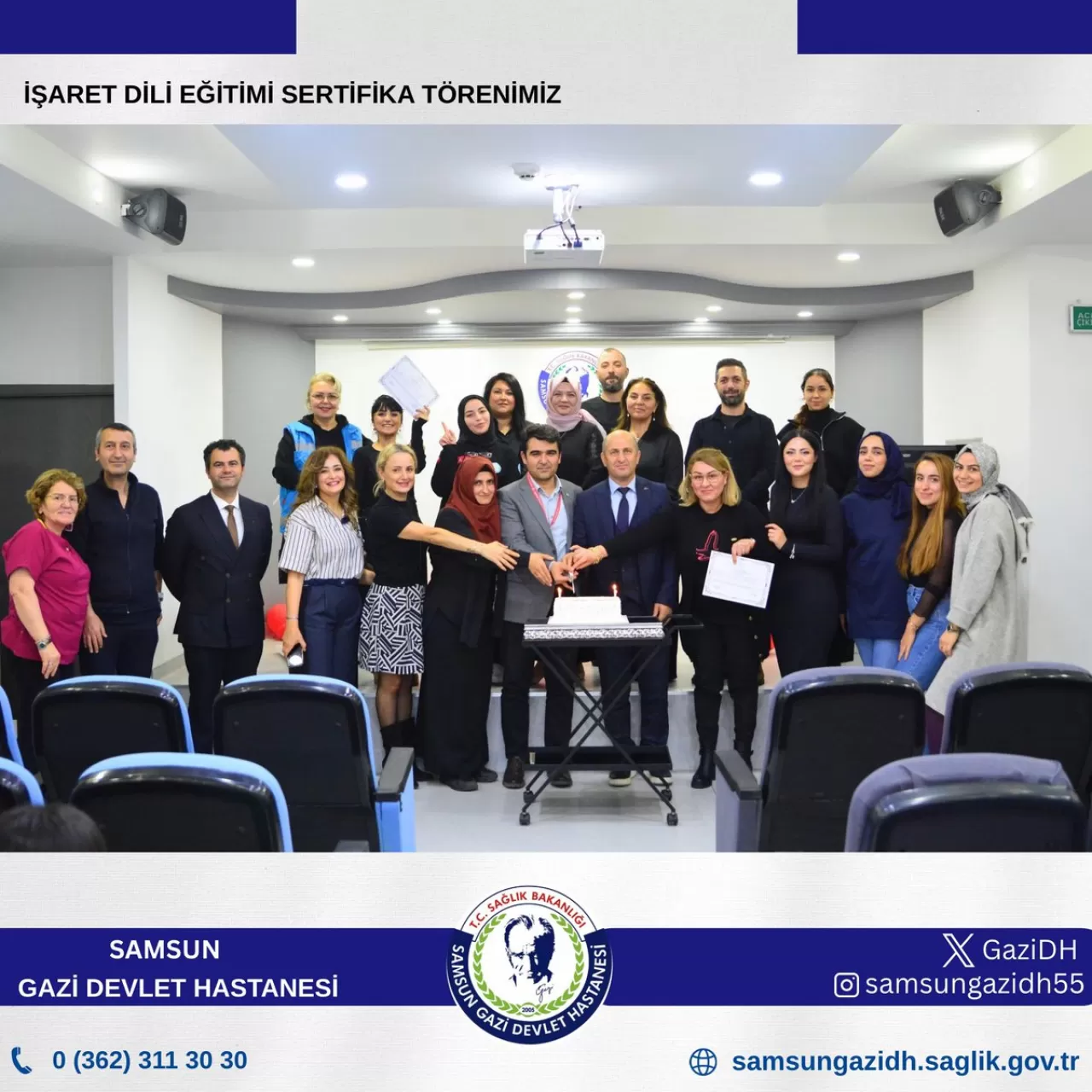 Samsun Gazi Devlet Hastanesi'nde İşaret Dili Eğitimi Tamamlandı