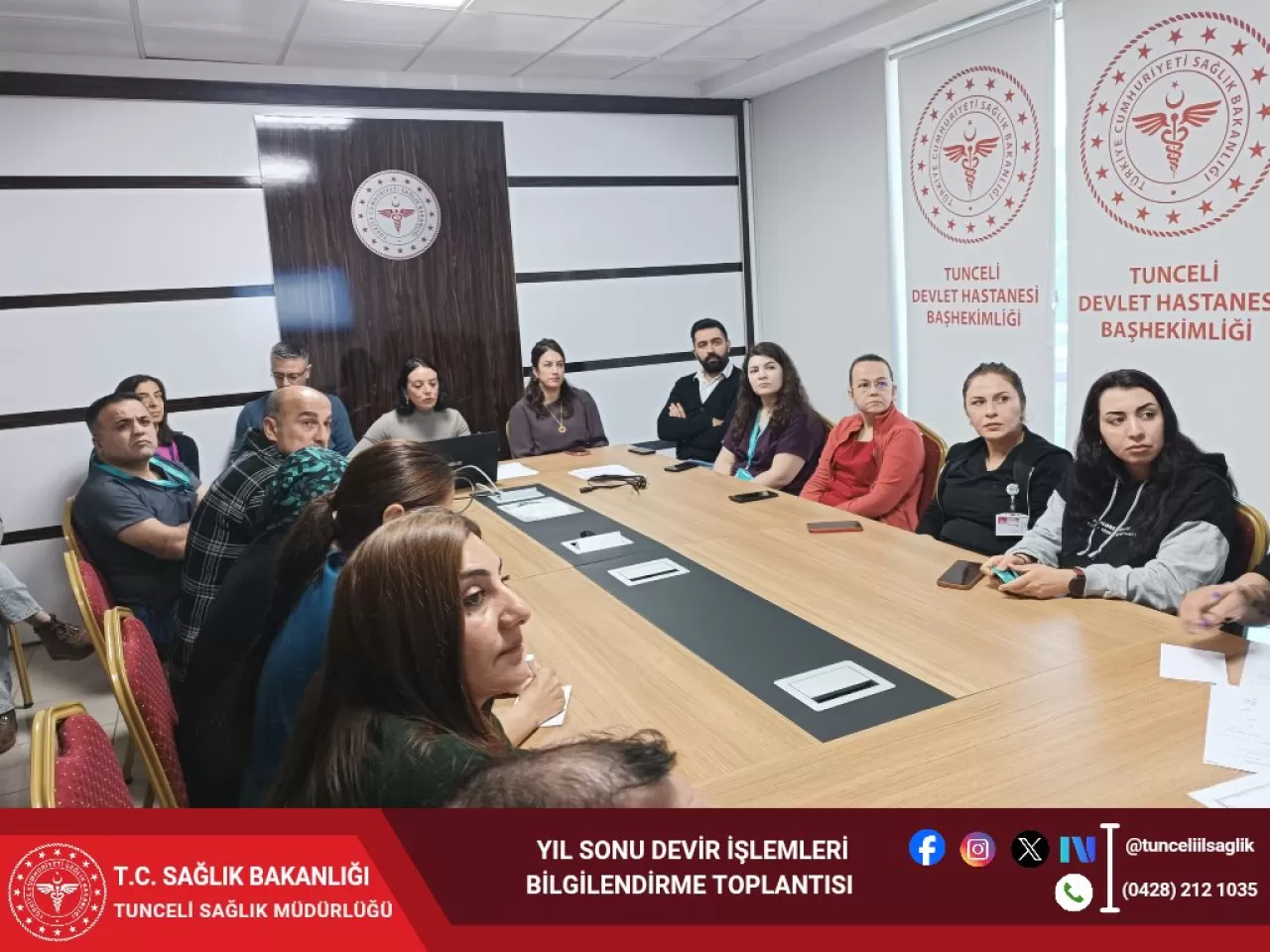 Tunceli'de Yıl Sonu Devir İşlemleri İçin Personel Bilgilendirme Toplantısı Yapıldı