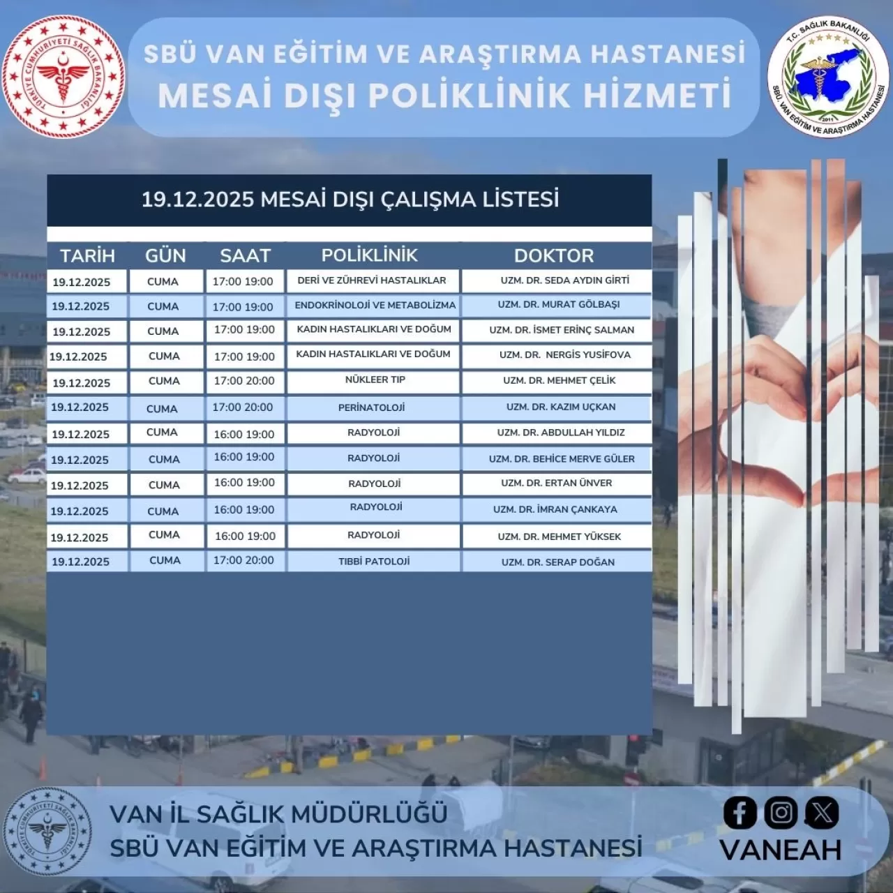 SBÜ Van Eğitim ve Araştırma Hastanesi'nde Randevu Alımı Kolaylaştı
