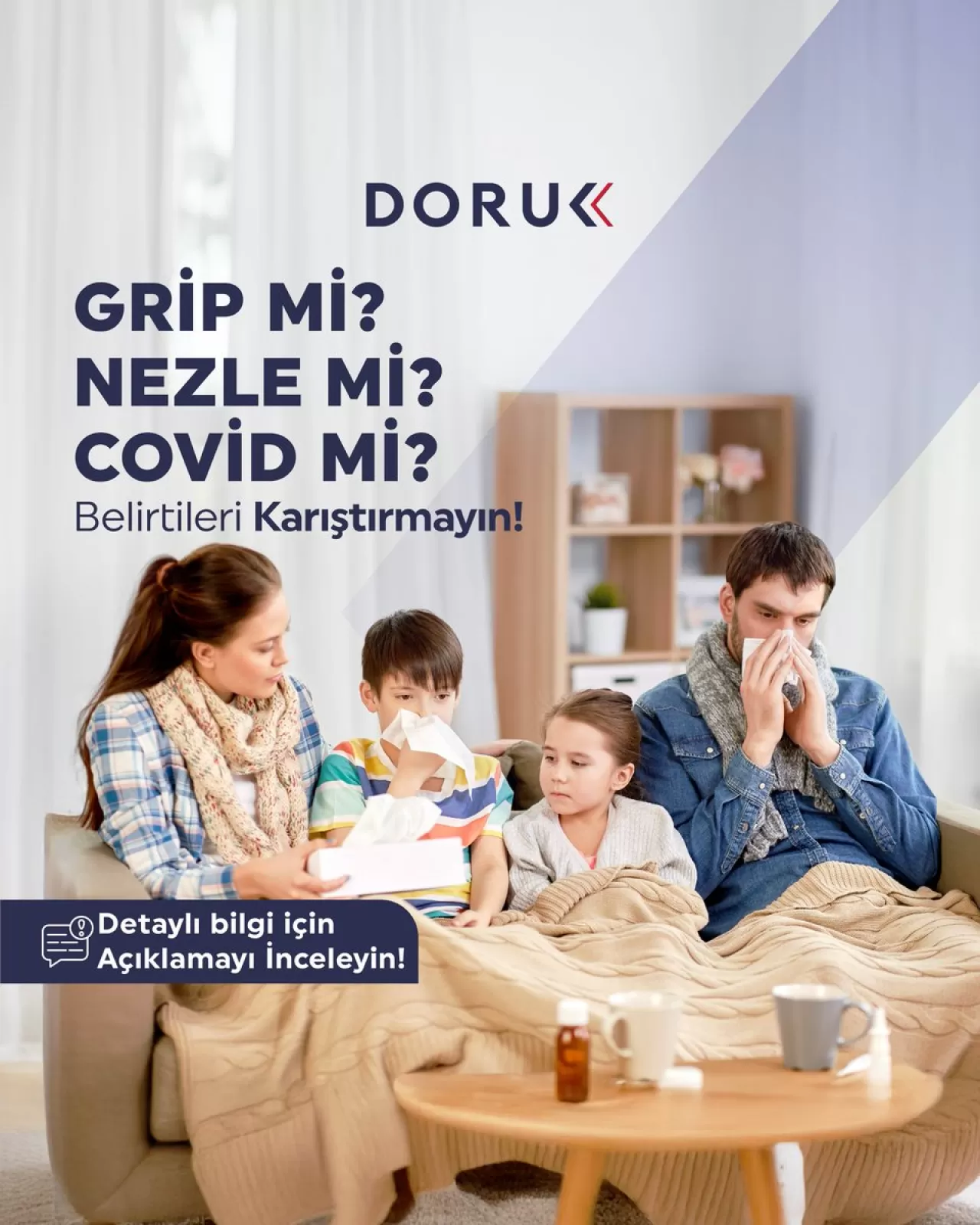 Grip, Nezle ve Covid-19 Arasındaki Farklar: Belirtiler Nasıl Ayırt Edilir?
