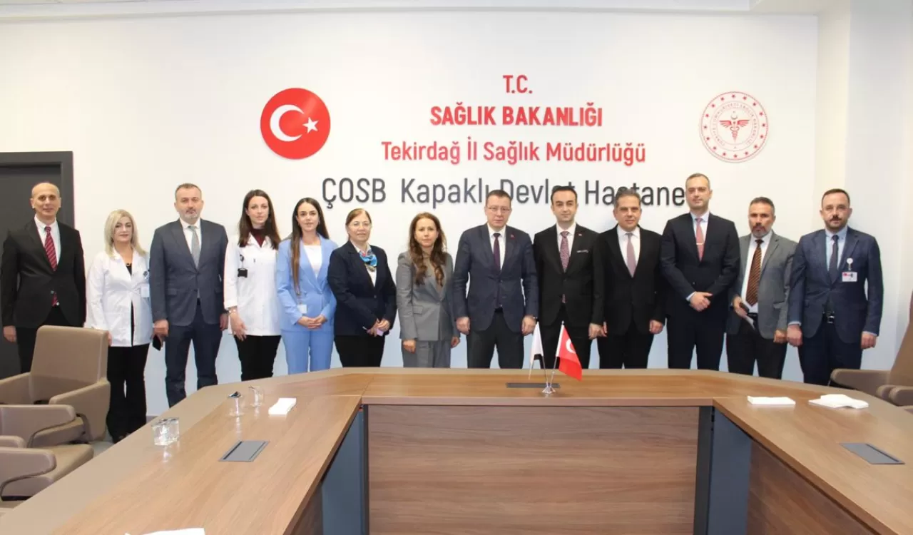 ÇOSB Kapaklı Devlet Hastanesi'ne Bakanlık Heyeti Ziyareti
