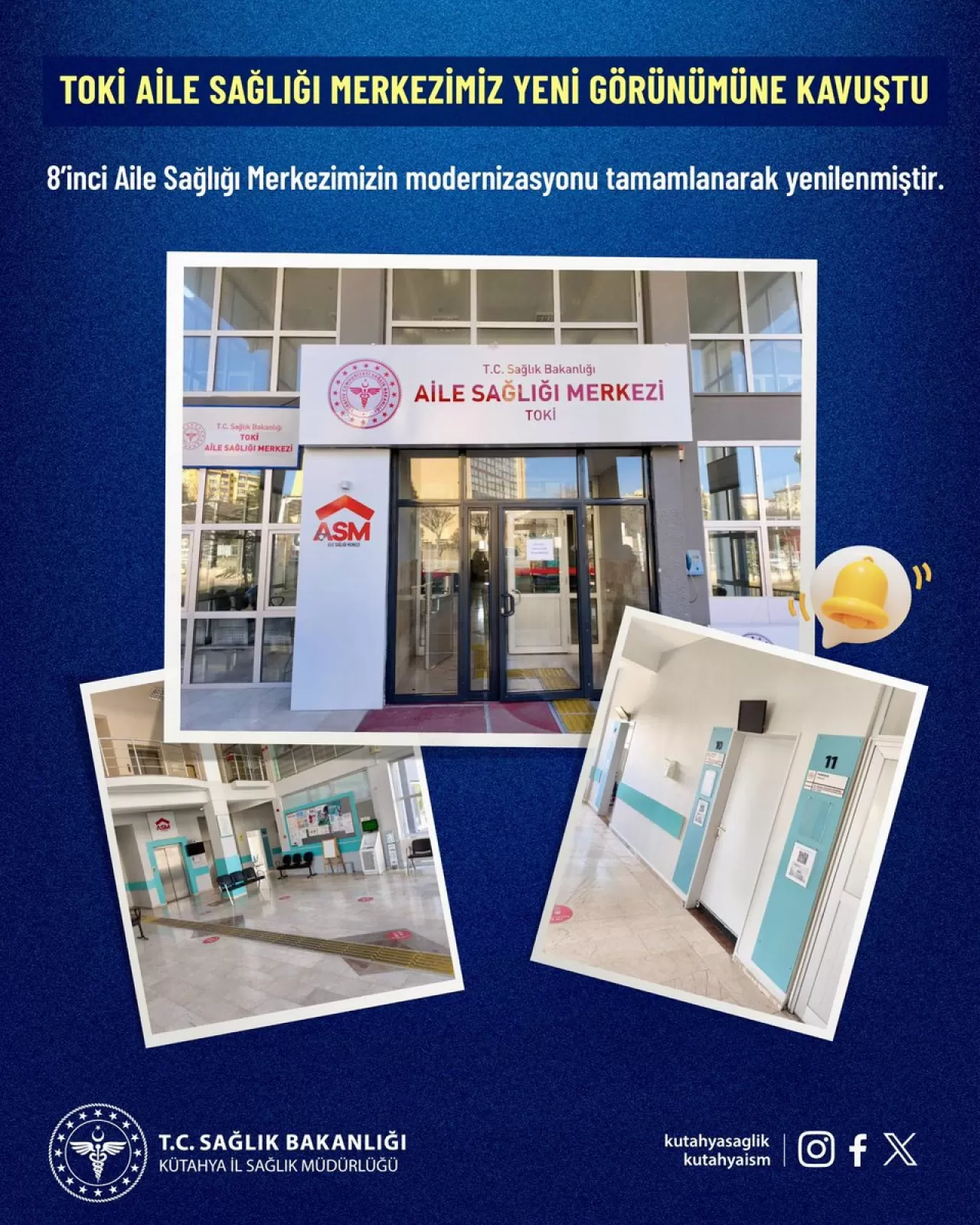 Kütahya'da Aile Sağlığı Merkezlerine Modern Yenileme