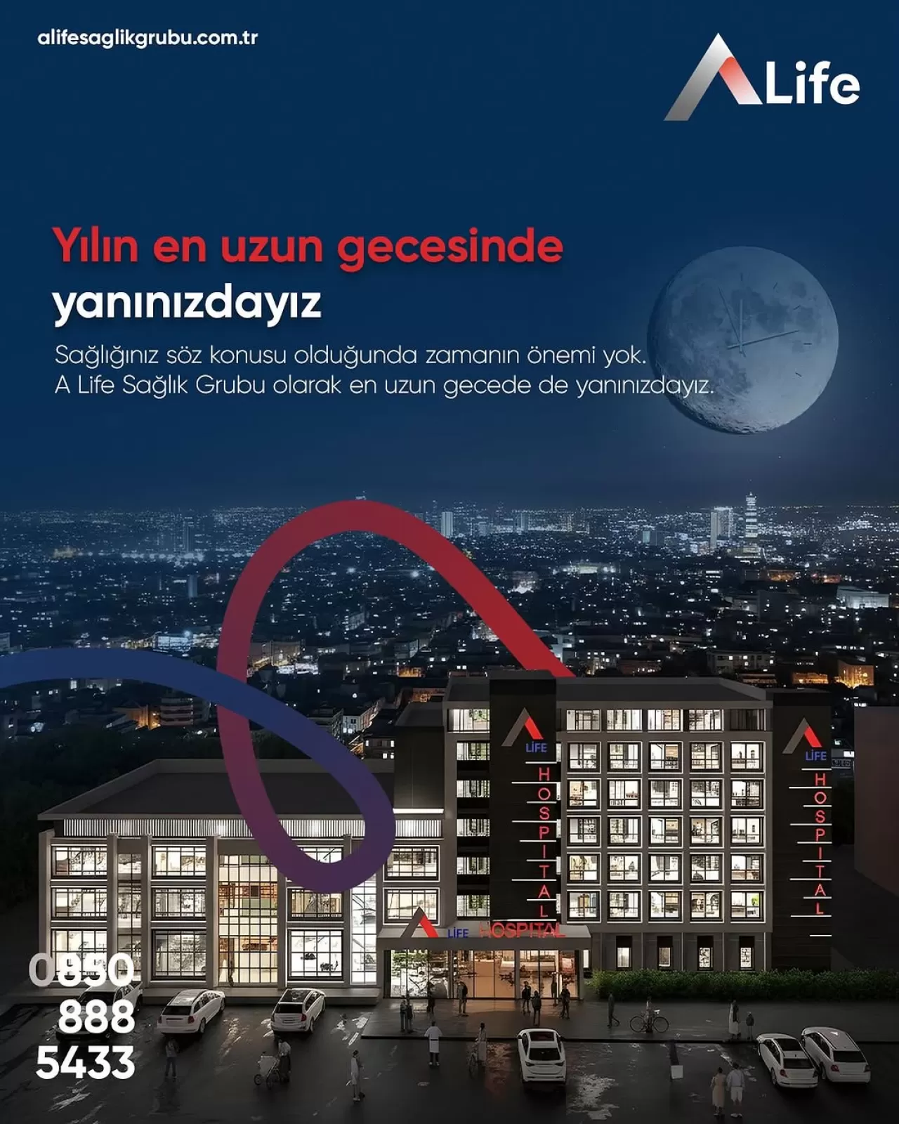 A Life Sağlık Grubu, 21 Aralık En Uzun Gecede 7/24 Hizmet Veriyor