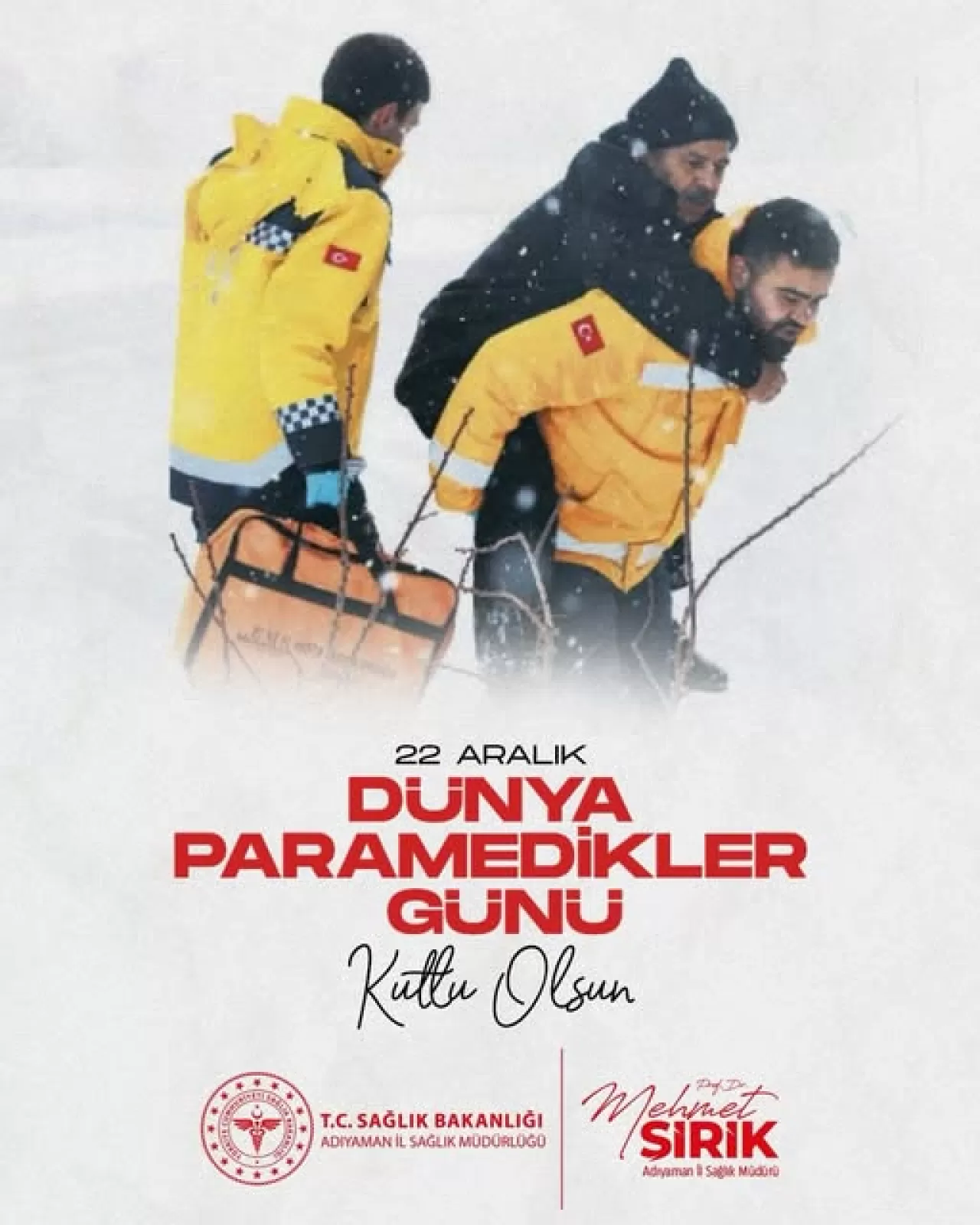 Adıyaman'da 22 Aralık Dünya Paramedikler Günü Kutlandı