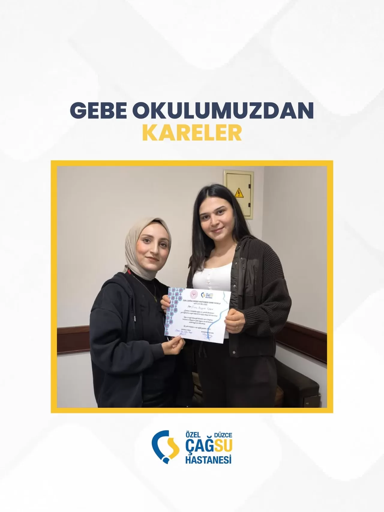 Çağsu Hastanesi'nde Anne Adaylarına Yönelik Gebe Okulu Eğitimleri Tamamlandı