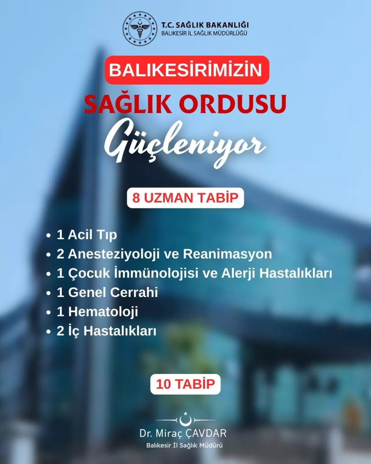 Balıkesir'e Yeni Sağlık Çalışanları Katılıyor