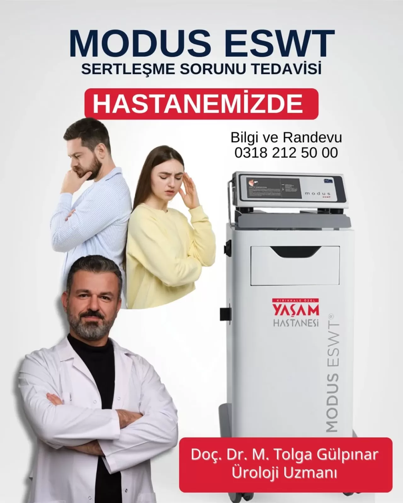 Kırıkkale'de Sertleşme Sorununa Modern Tedavi: MODUS ESWT Şok Dalga Tedavisi